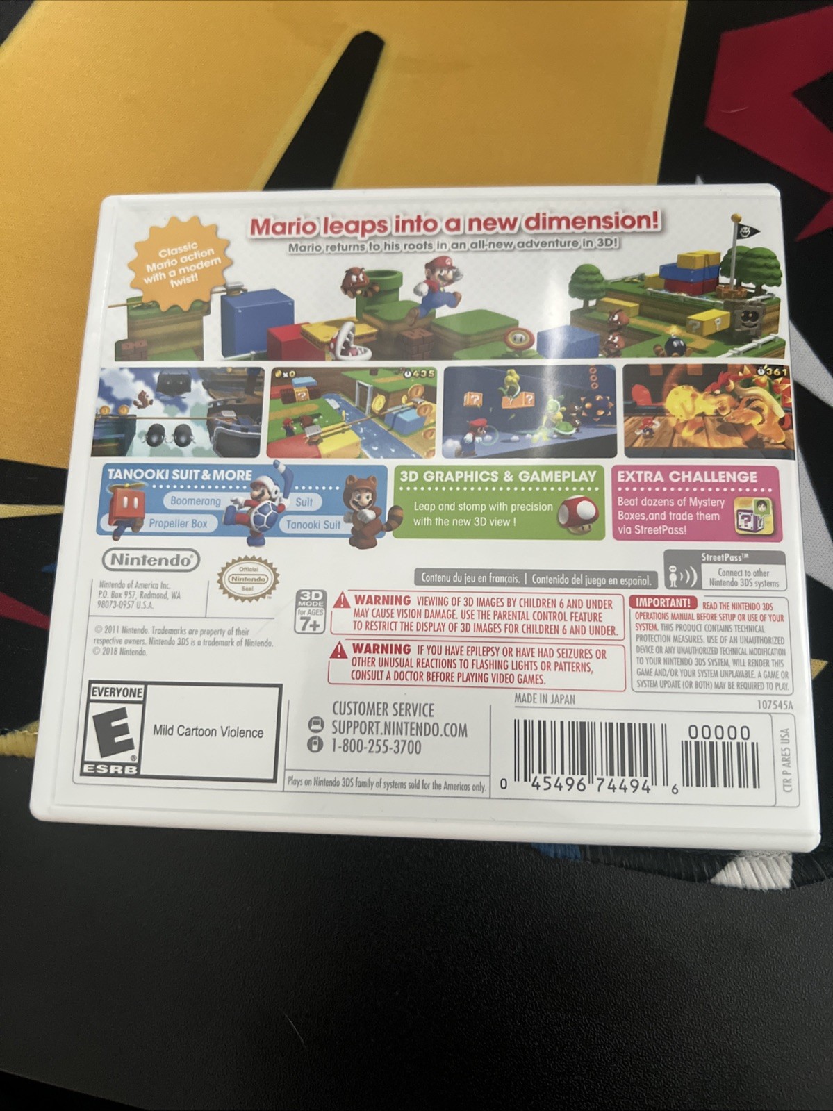 Super Mario 3D Land Nintendo 3DS in case nintendo selects
