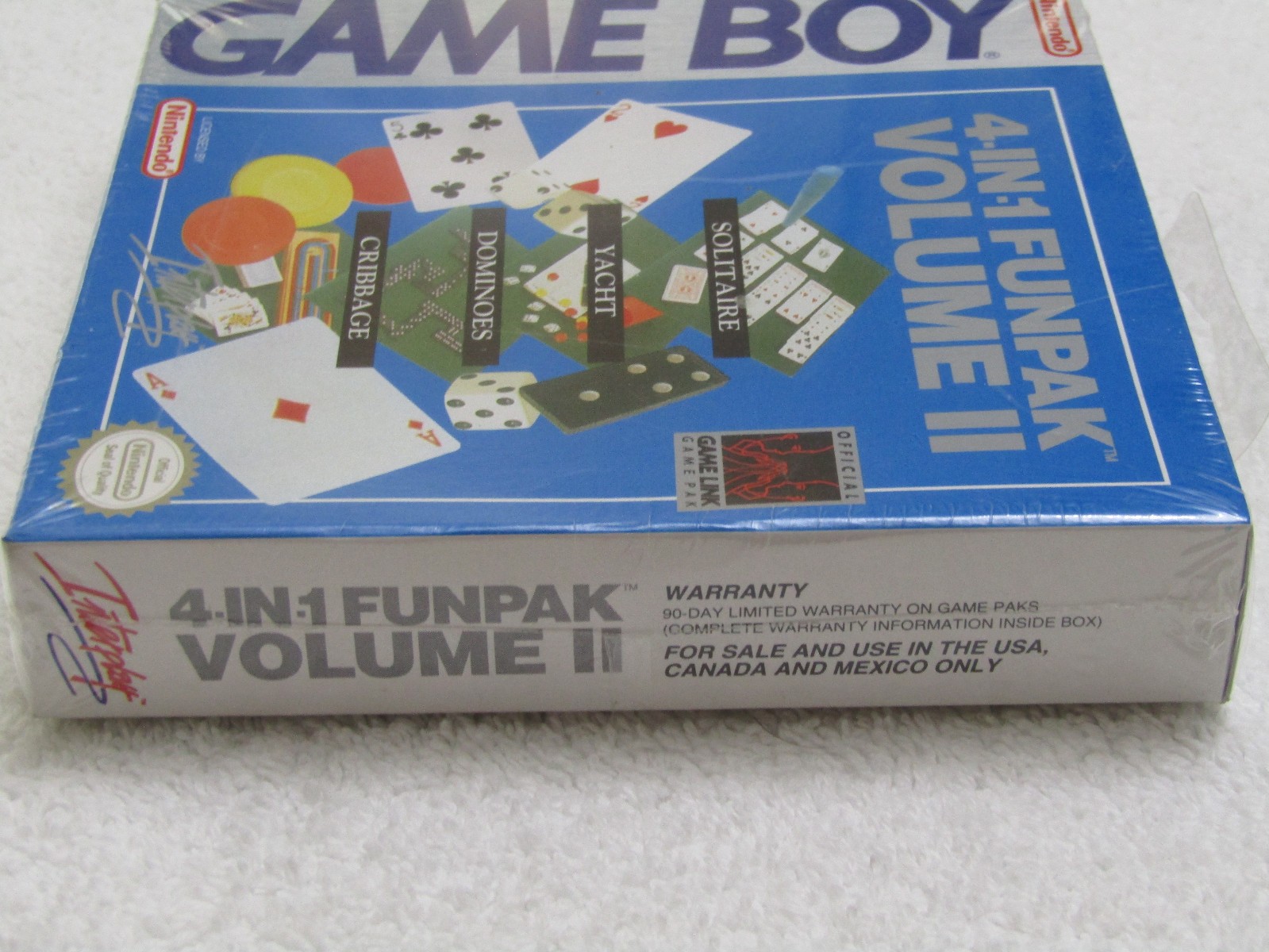 4-In-1 Funpak Volume II 2 for Nintendo Game Boy Gameboy – Factory Sealed!