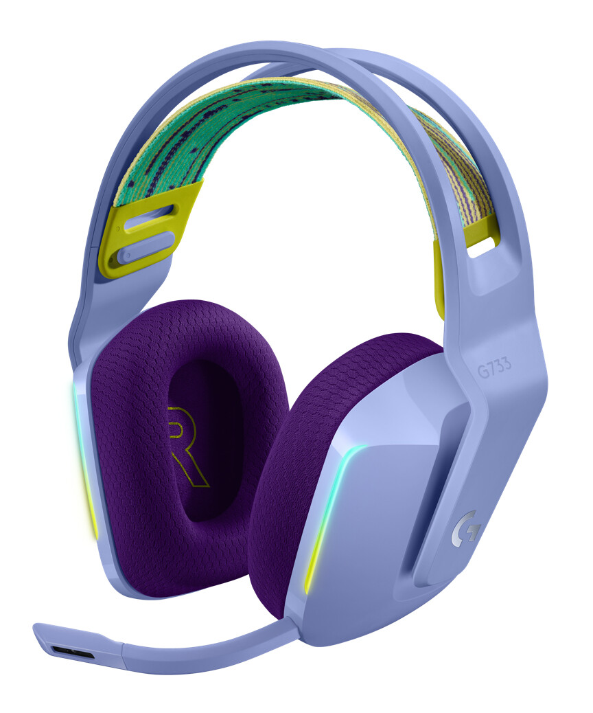 Logitech G733 Wireless Gaming Headset – Lilac