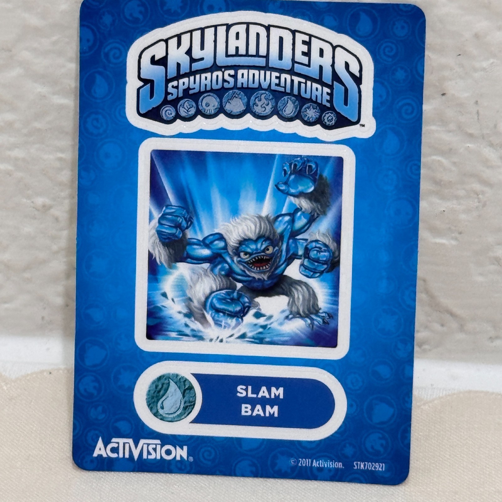 Skylanders Spyro’s Adventure Slam Bam Water Figure With Trading Cards Activision