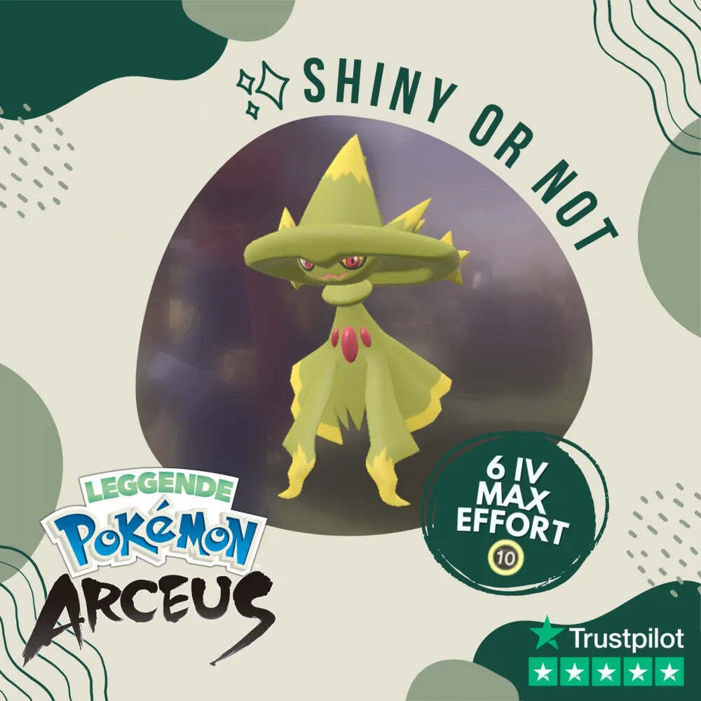 Mismagius Shiny ✨ Legends Pokémon Arceus 6 IV Max Effort Alpha Leggende Custom