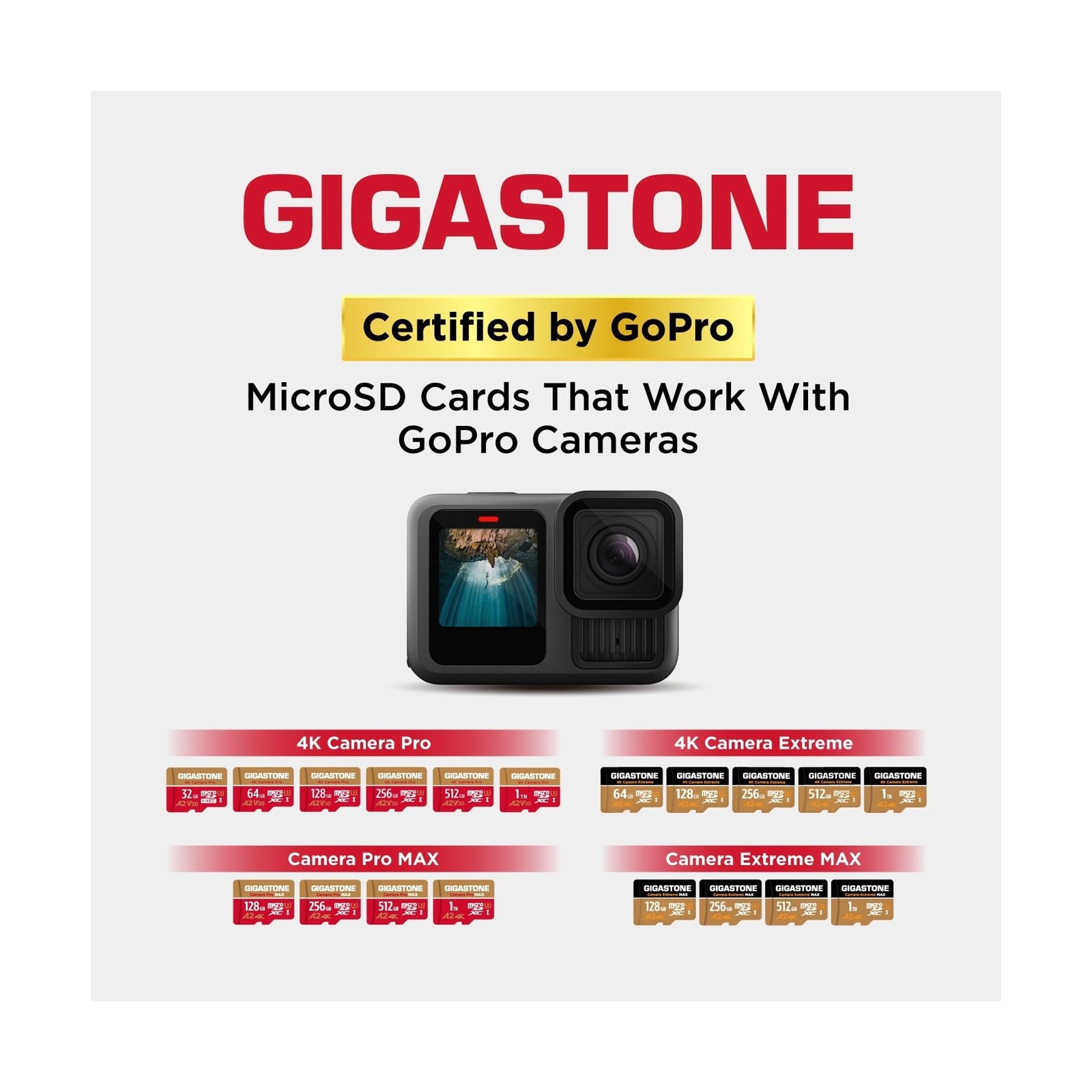 【5-Years Data Recovery】 GIGASTONE 512GB Micro SD Card with USB 3.2