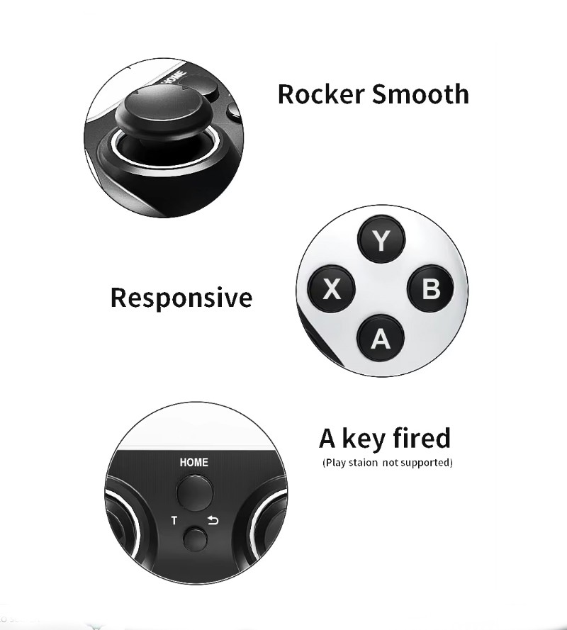 Wireless 2.4G Video Game Gamepad Controller for Smart Phone TV PC PS2 PS3 PS4