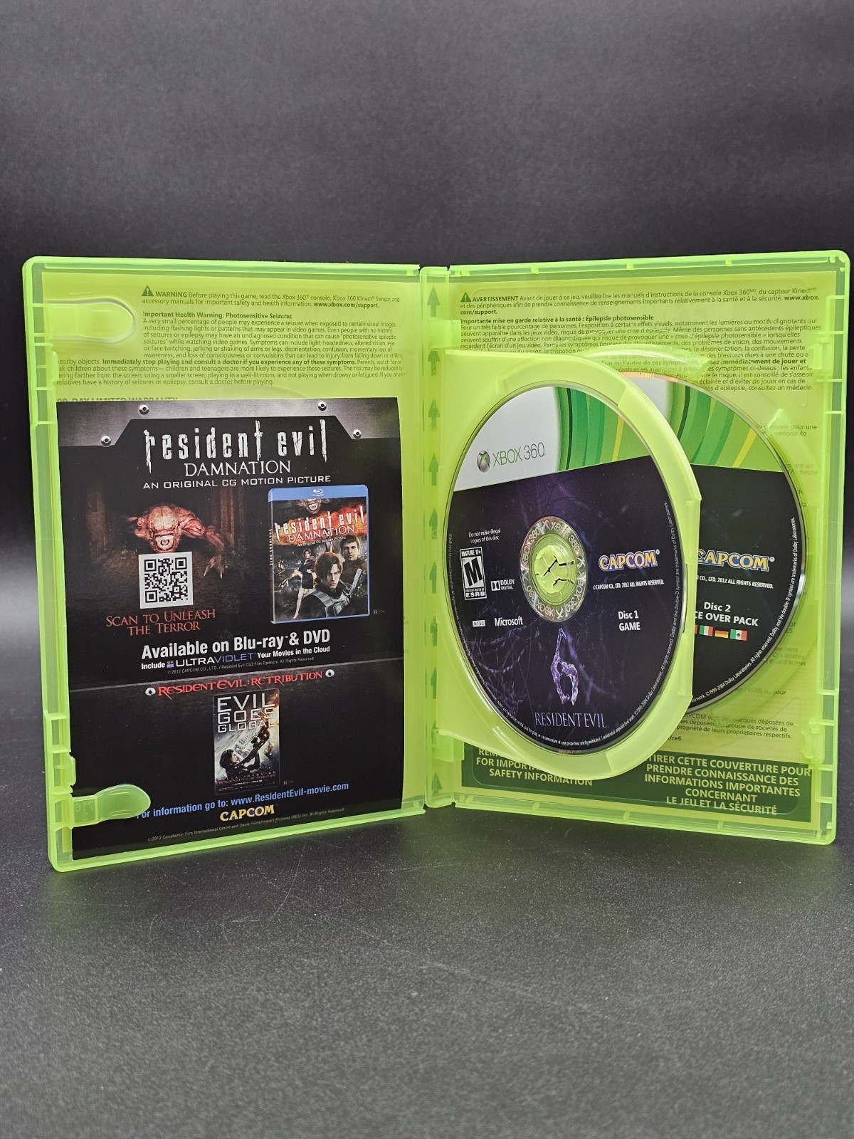 Resident Evil 6 (Microsoft Xbox 360, 2012) Complete CIB – Tested