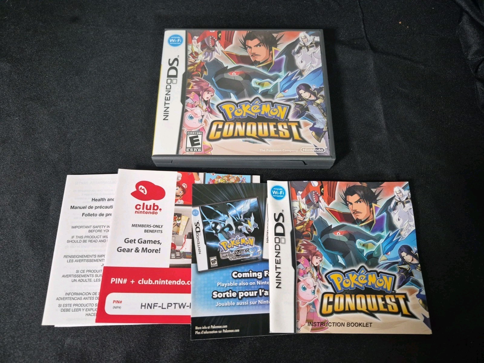 Pokemon Conquest (Nintendo DS) Original Case & Manual Only VERY CLEAN