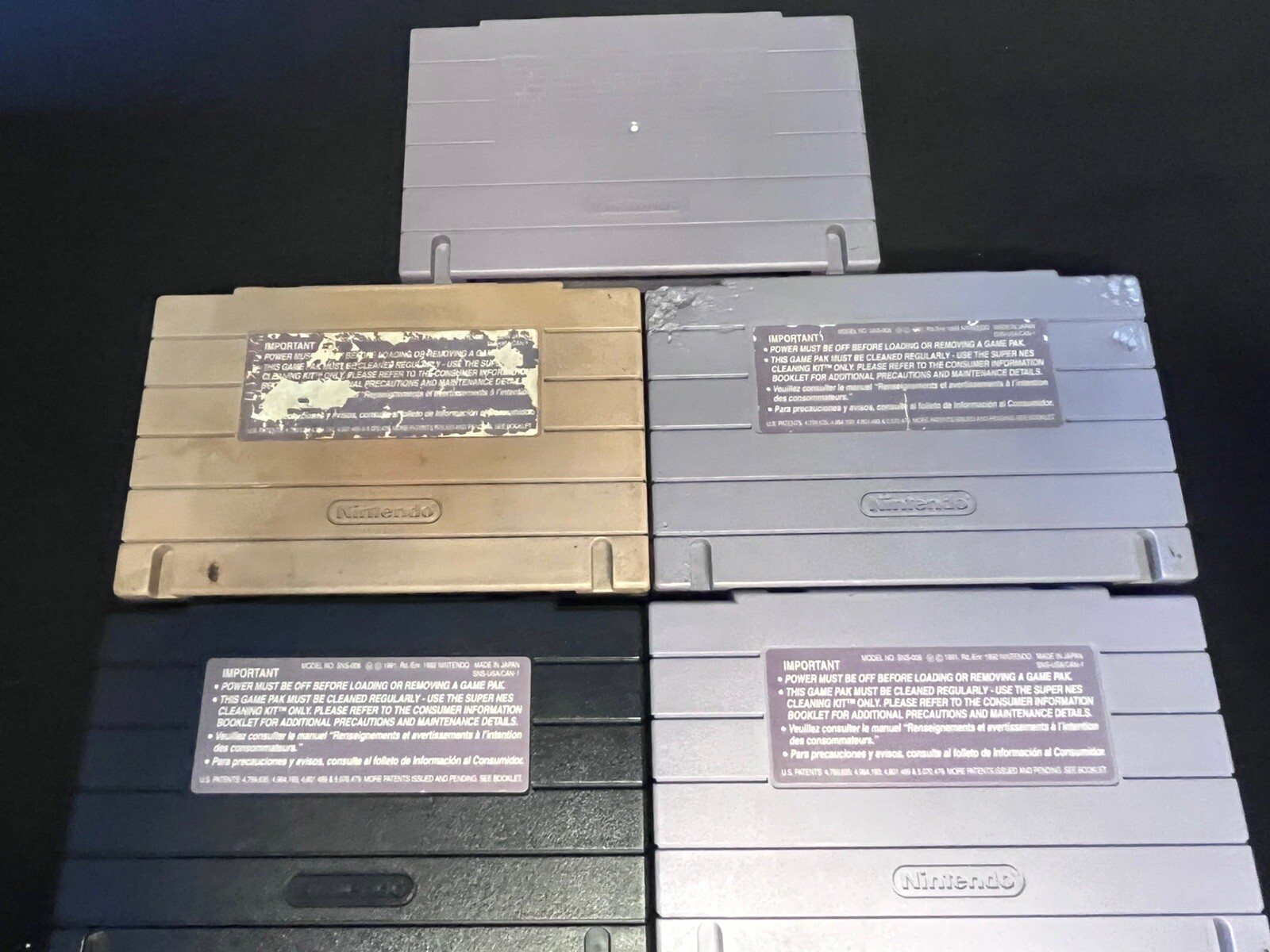 SNES Lot Killer Instinct Pac-Man Hyperzone Stunt Race FX Bass Fishing