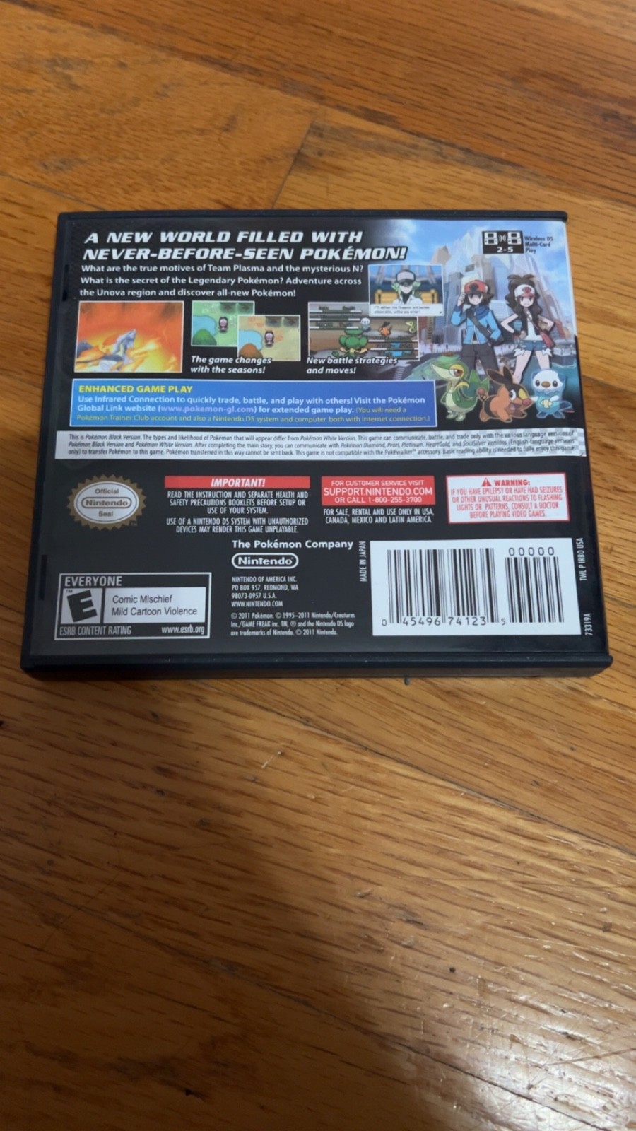 Pokemon: Black Version – Nintendo DS – TESTED AND WORKING – NO MANUAL – GENUINE