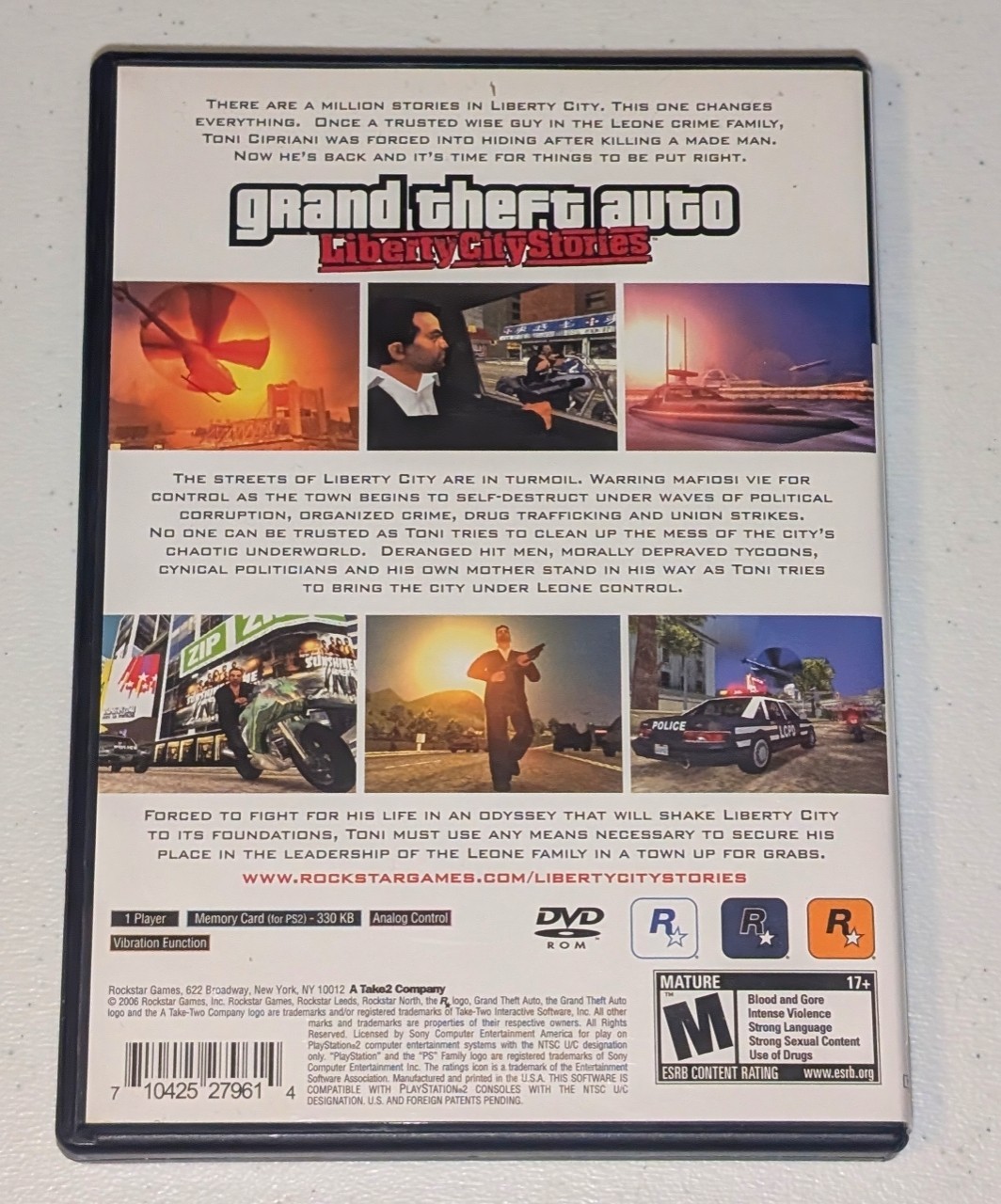 Grand Theft Auto: Liberty City Stories PlayStation 2 PS2 Tested