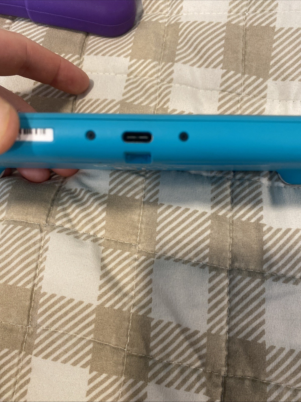 Nintendo Switch Lite Gaming Console W/ Case- Turquoise (HDH-001) For Parts Only!