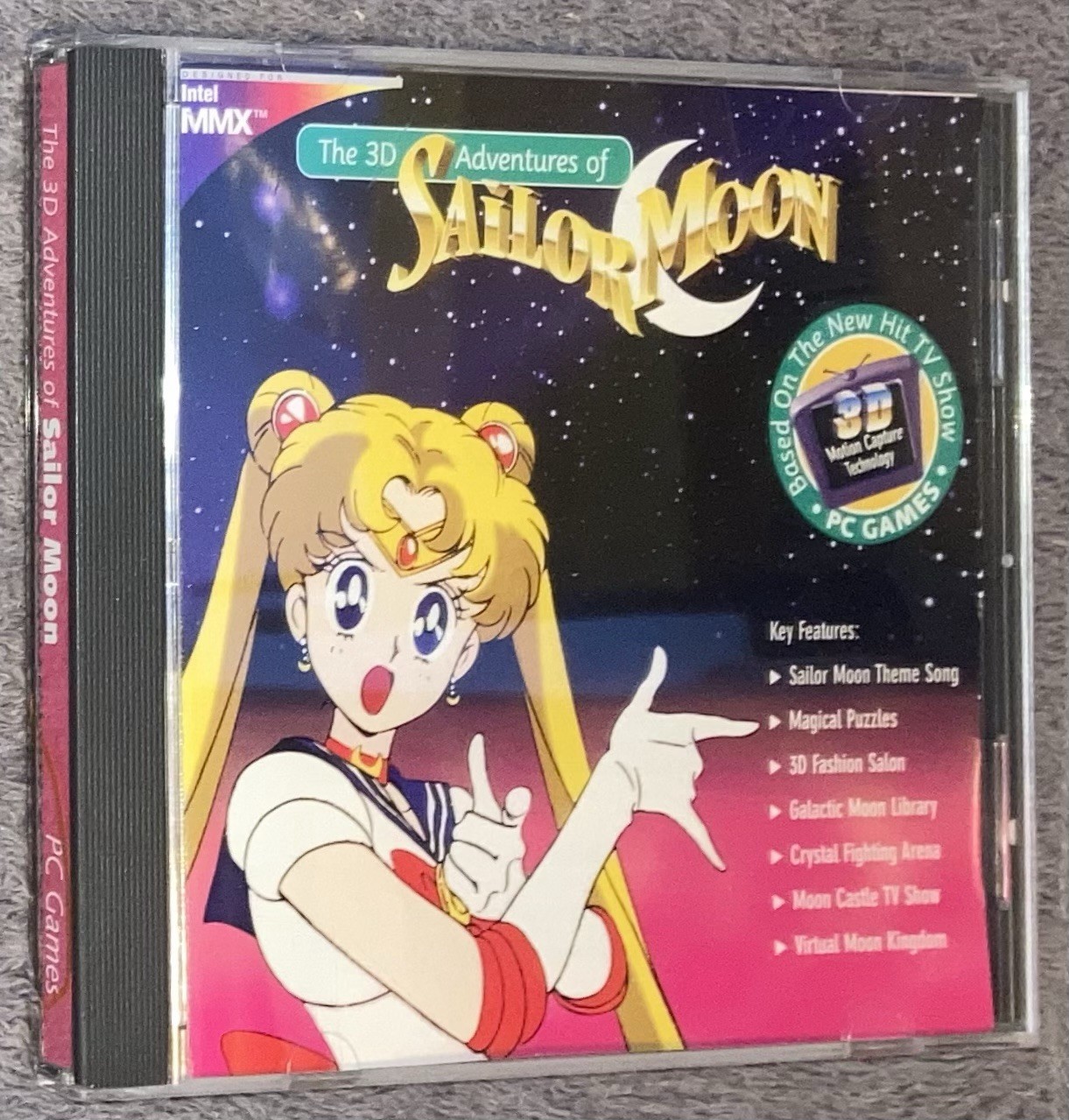 The 3D Adventures of Sailor Moon CD ROM Windows 95 Pentium PC 1997