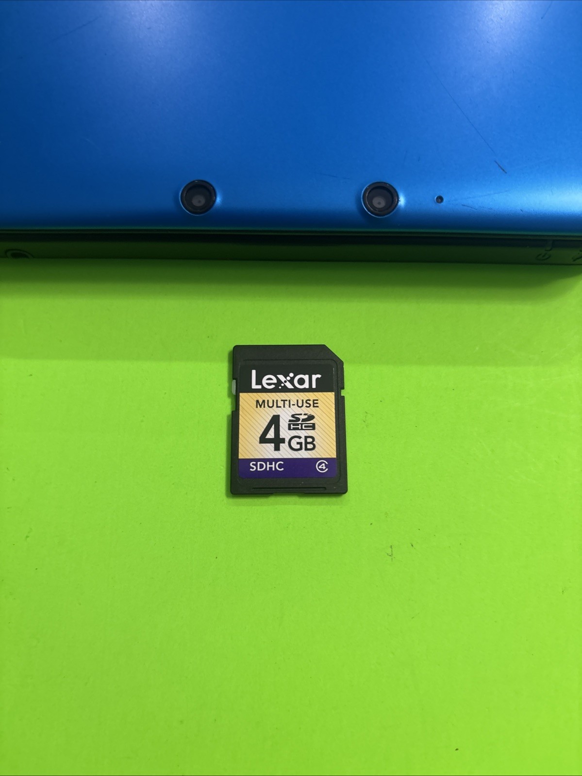 Official Nintendo 3DS XL Blue Tested Working Crack in D-Pad OEM Charger