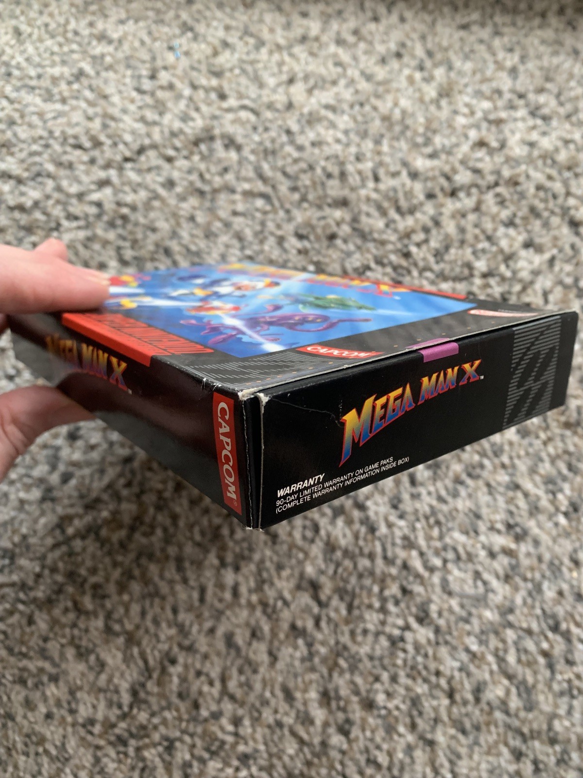 Mega Man X SNES 1994 CIB Box Game COLOR Manual 1st Print Authentic Great Cond!