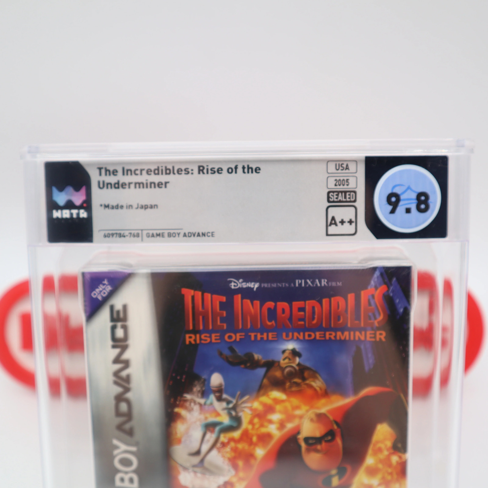 Game Boy GBA THE INCREDIBLES RISE OF THE UNDERMINER – WATA GRADED 9.8 A++ Sealed