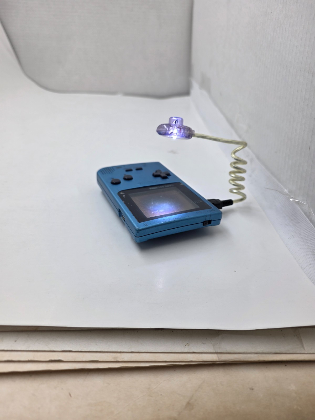 NEW HIGH QUALITY Very Bright LED Worm Light for Gameboy Pocket Yellow/Purple