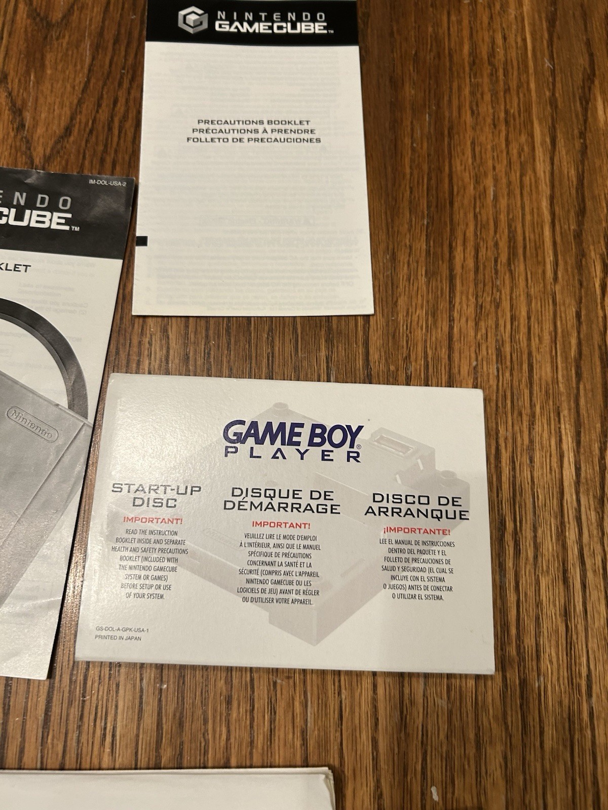 Nintendo GameCube Game Boy Player USA version DOL-017 W/Start Up Disc Zelda Lot