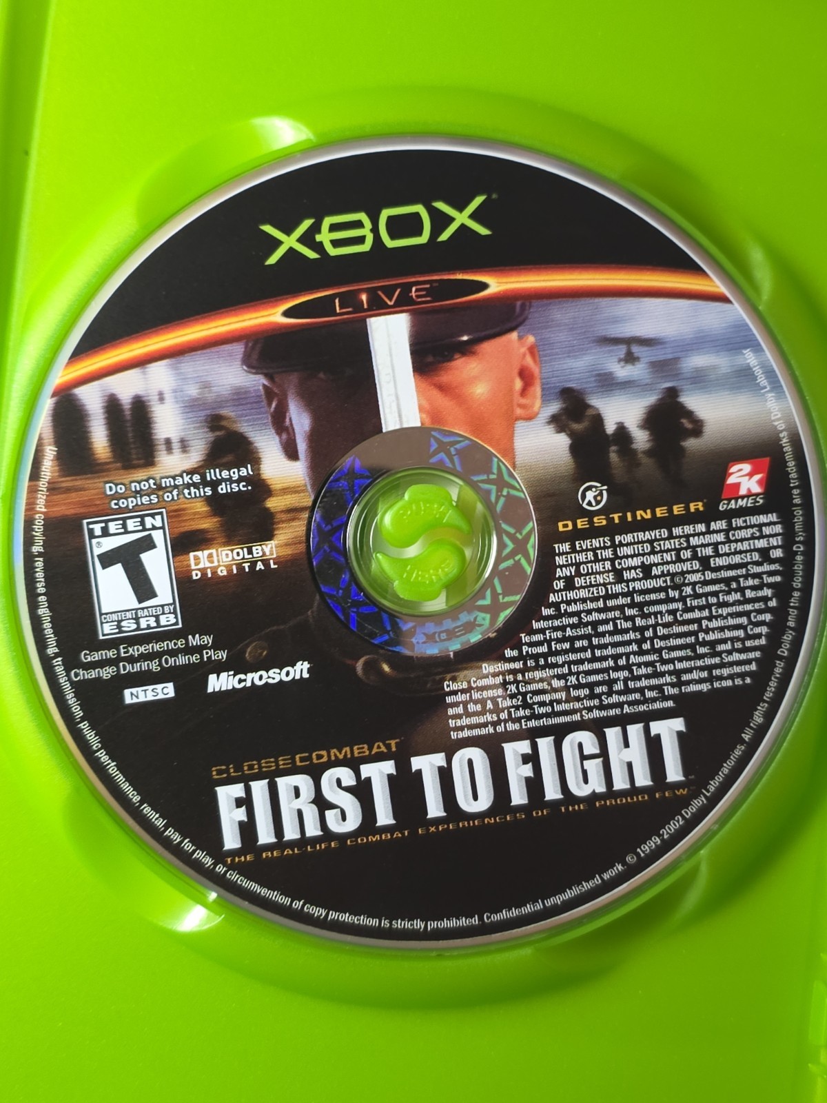 First to Fight – Original Xbox – Tested – No Manual