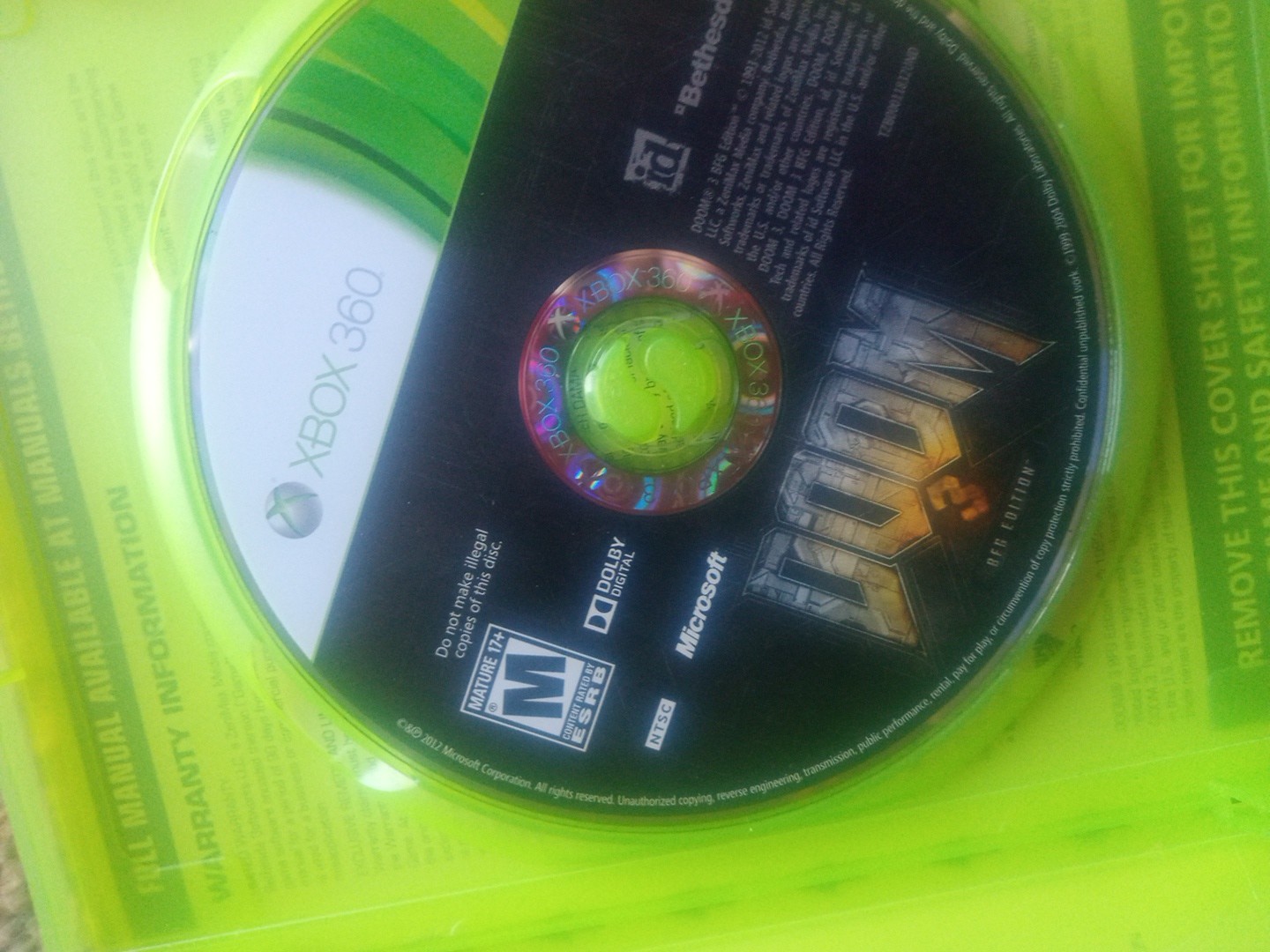 Doom 3 – BFG Edition (Microsoft Xbox 360 – Xbox One) WITH POSTER