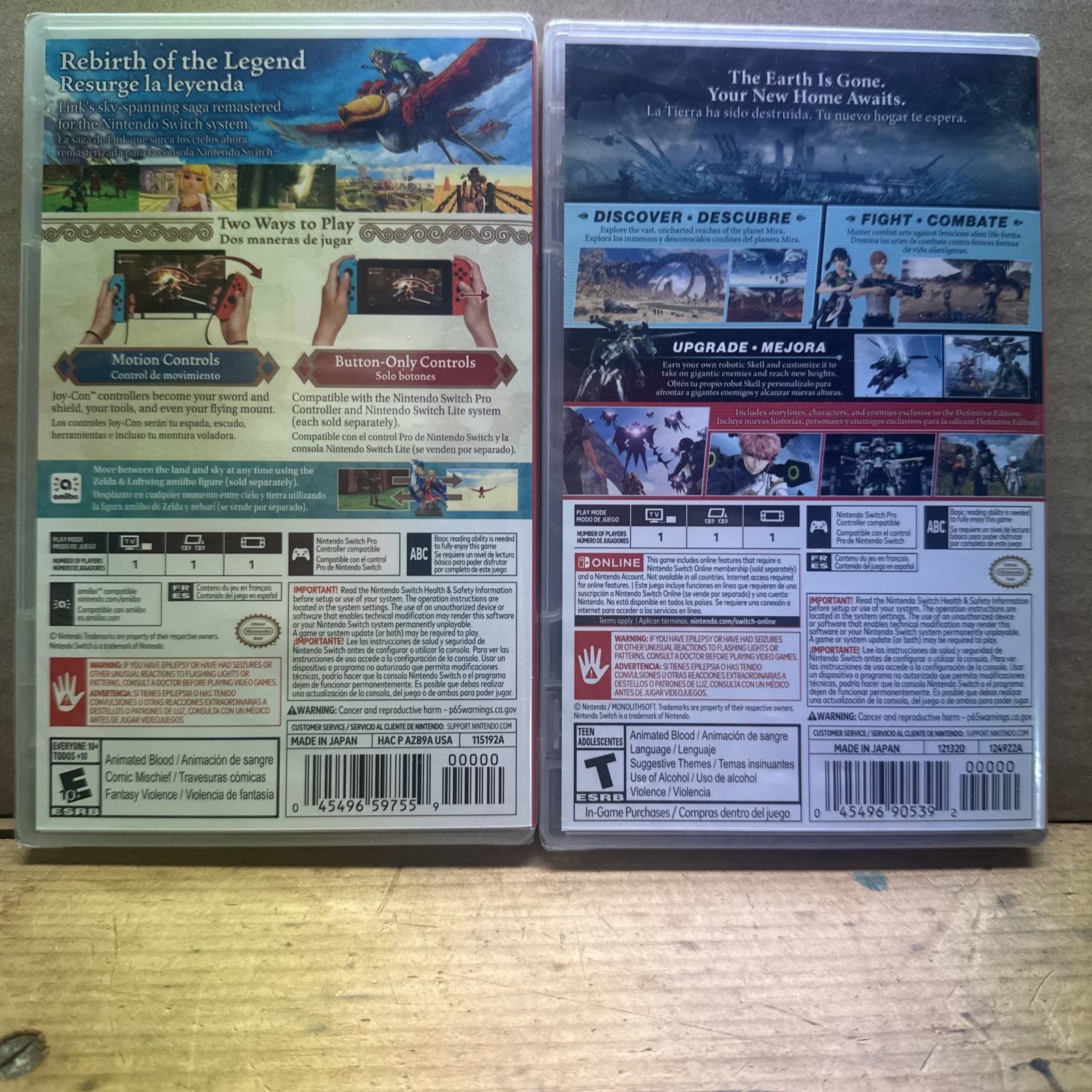 Xenoblade Chronicles X Definitive Edition Nintendo Switch + Skyward Sword Zelda