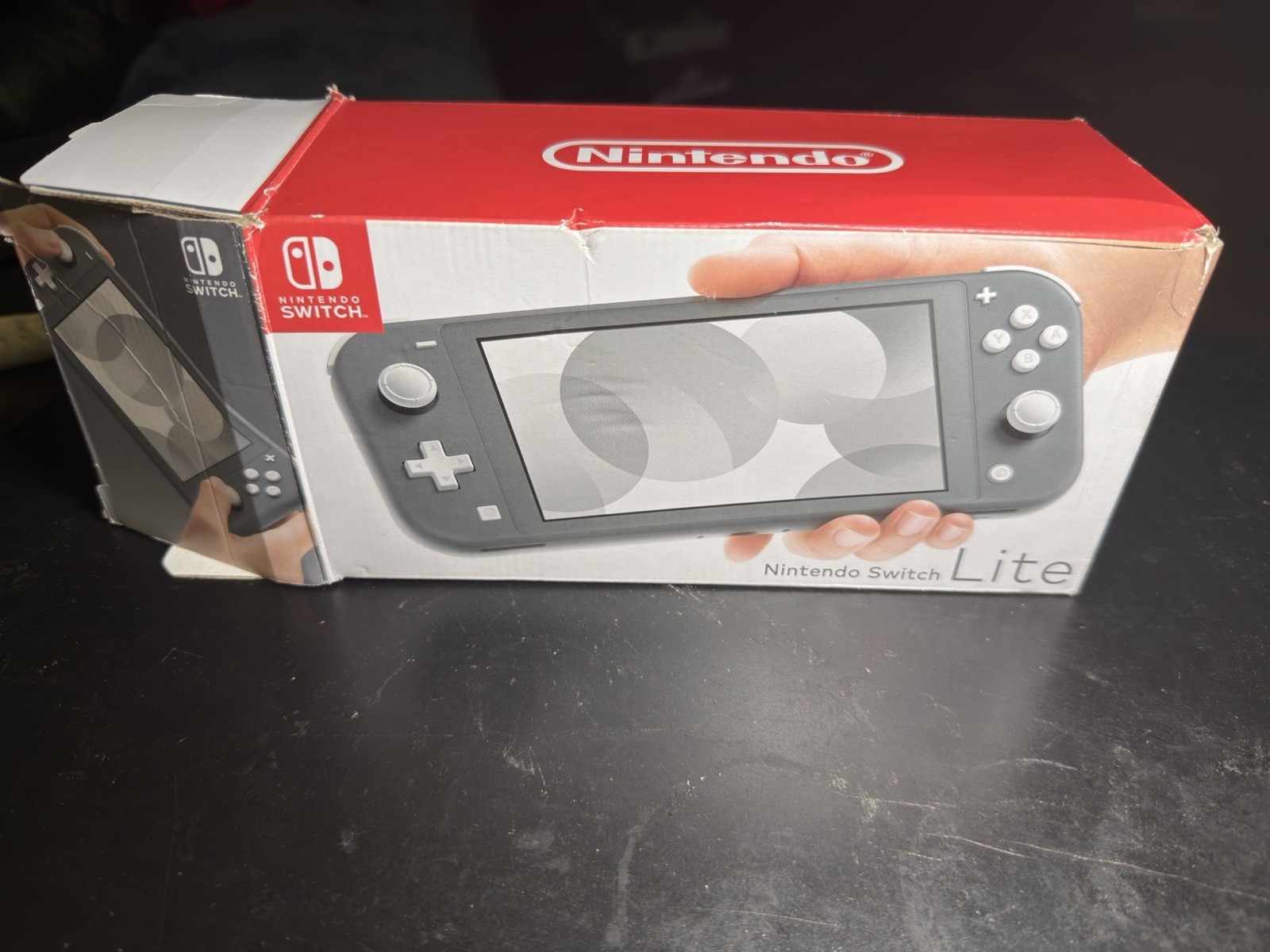 Nintendo Switch Lite Gray Handheld Console w/ Box, Wi‑Fi, USB‑C, Headphone Jack