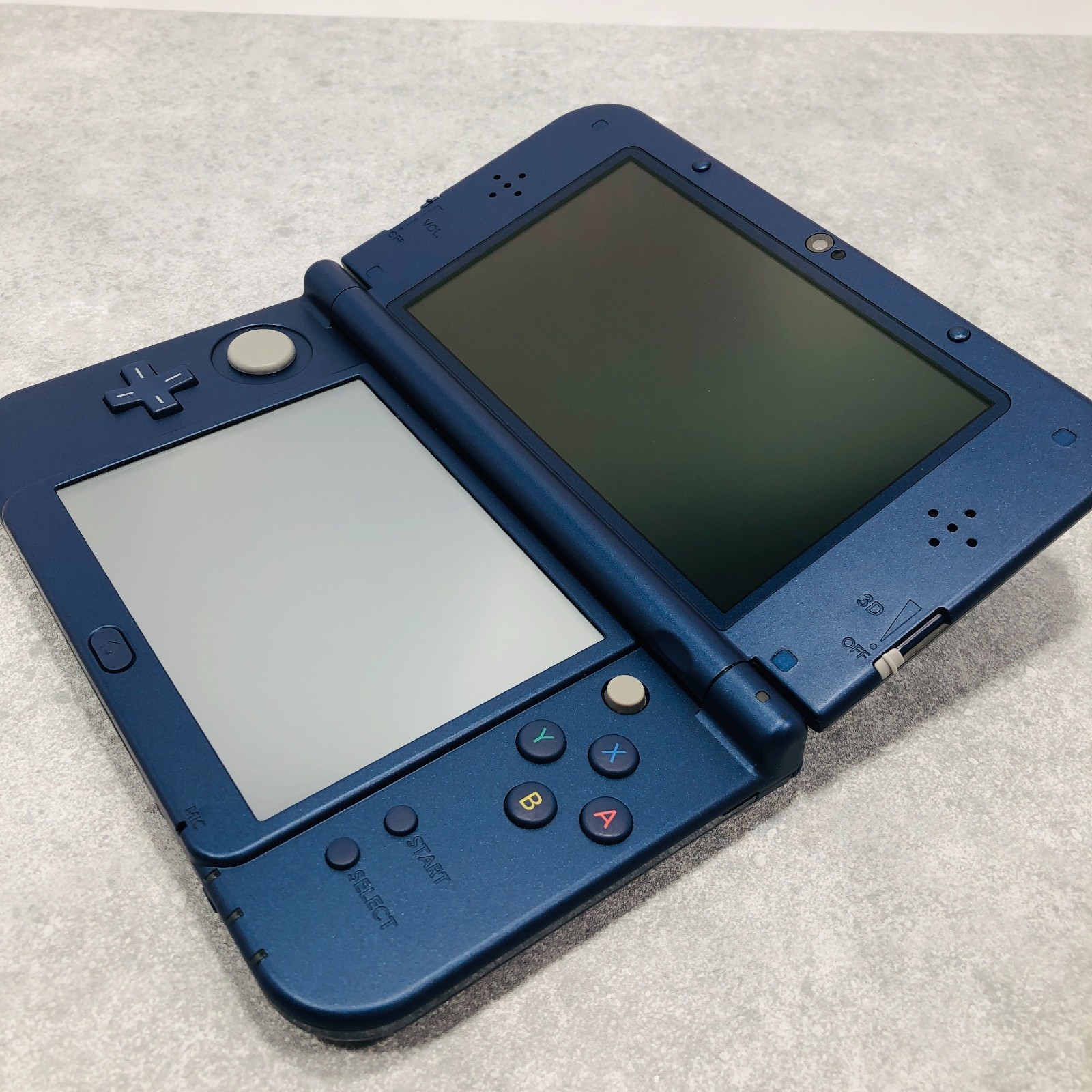 [EX+5] New Nintendo 3DS LL XL Metallic Blue Japan Tested NTSC-J 26-06-108