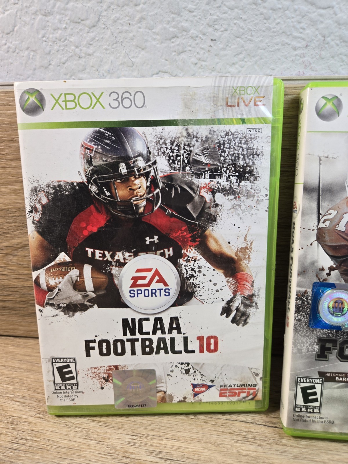 Lot Of 3 Football Xbox 360 Games. NCAA 10 & 13. Madden 15