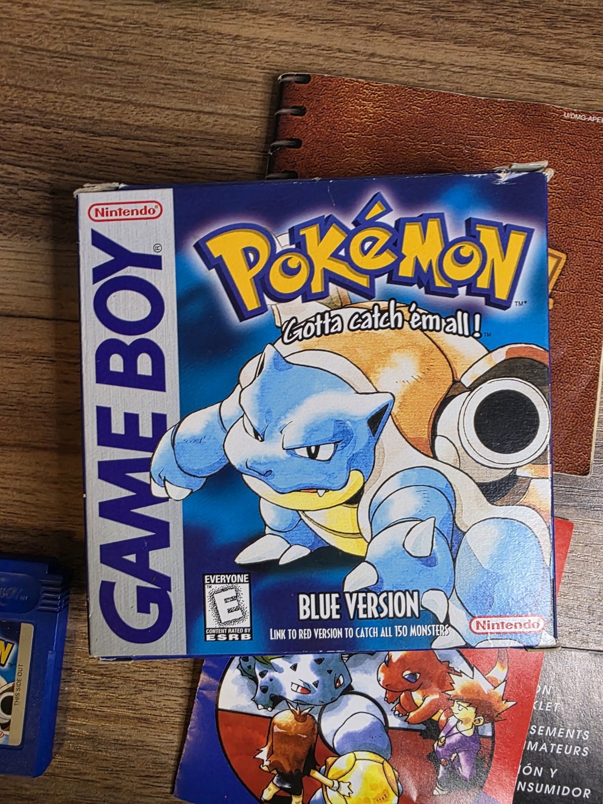 ERROR ! Pokemon Blue RED Error Text First 1st Print Complete Box CIB GameBoy GB