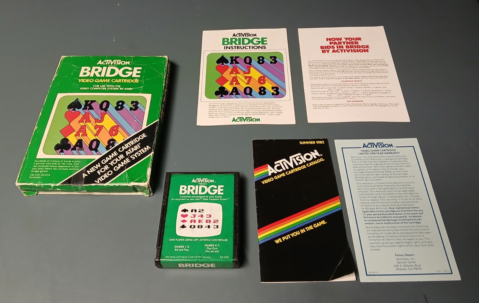 Atari 2600 Bridge By Activision Complete In Box (CIB) With Manual And More