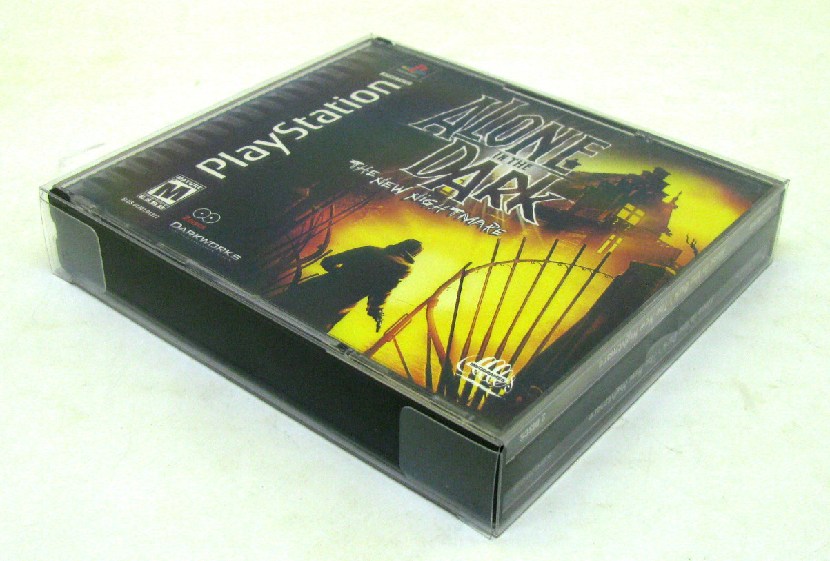 10x Box Protectors For PLAYSTATION ONE Double PS1 Games Music Double CD Jewel