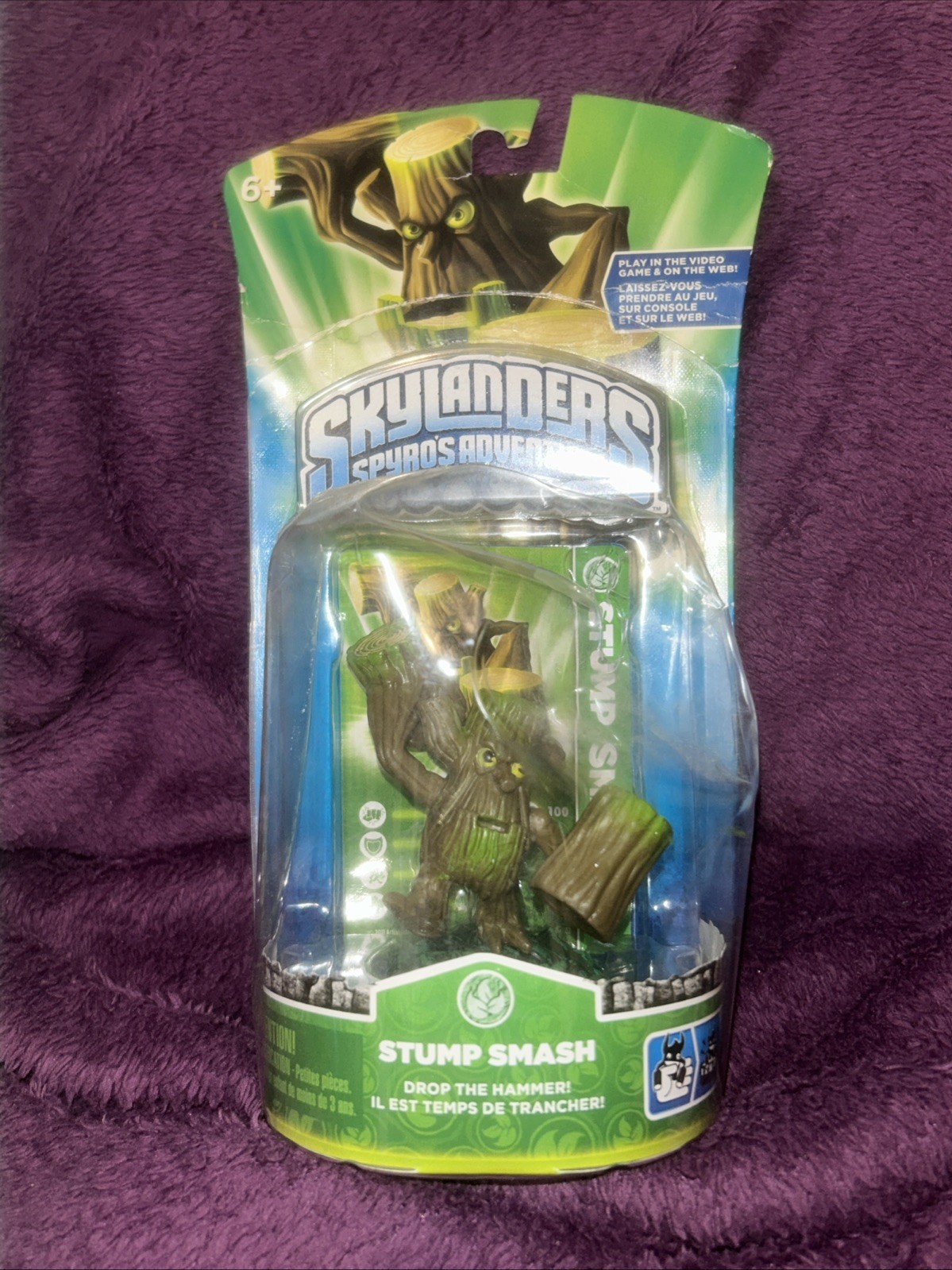 Skylanders Spyros Adventure Stump Smash Figure Activision READ Open BOX