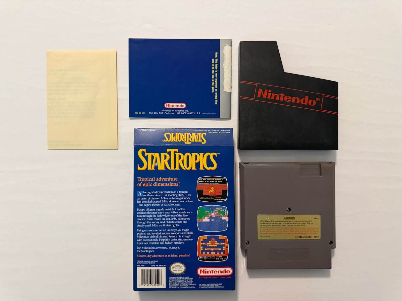StarTropics Nintendo NES CIB – Promotional Offer Not For Resale
