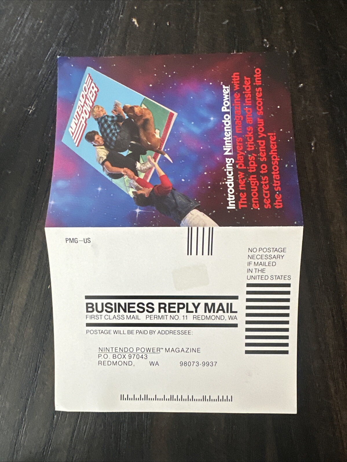 NINTENDO POWER Game Magazine Promo Subscription Fold-Out Card Insert PMG-US
