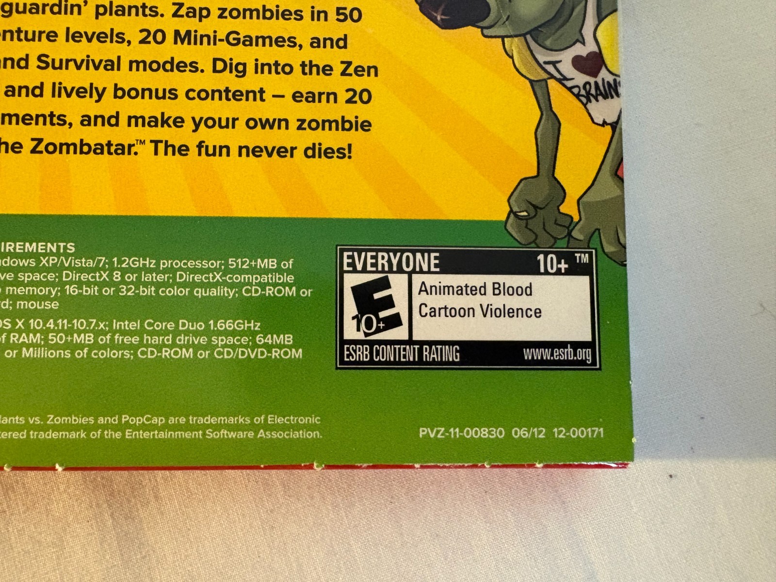 Plants Vs Zombies PVZ Original Rare Sealed for PC & MAC