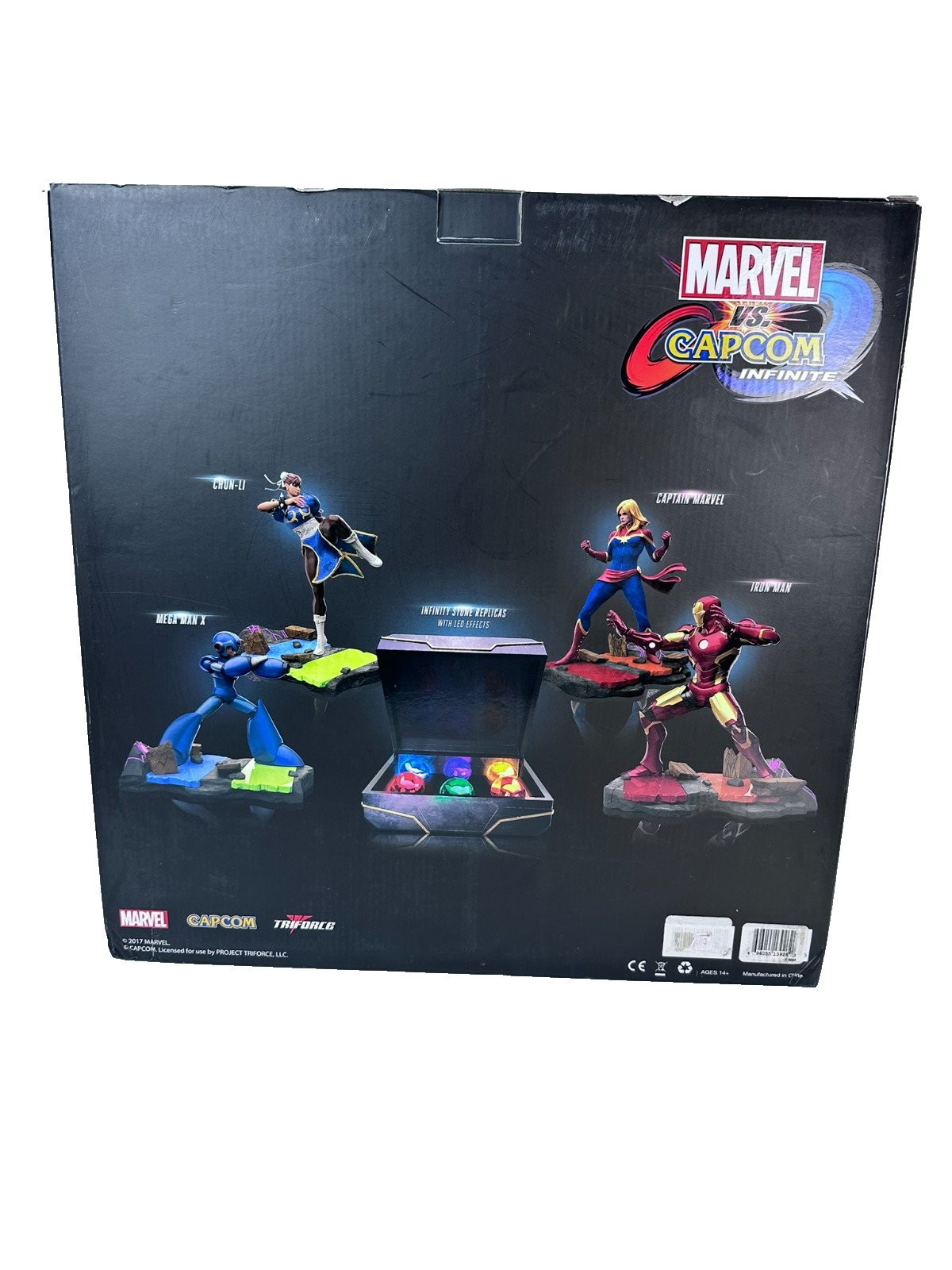 Marvel vs Capcom Infinite Figures Set Mega Man Iron Man Chun Li Box Only No Game