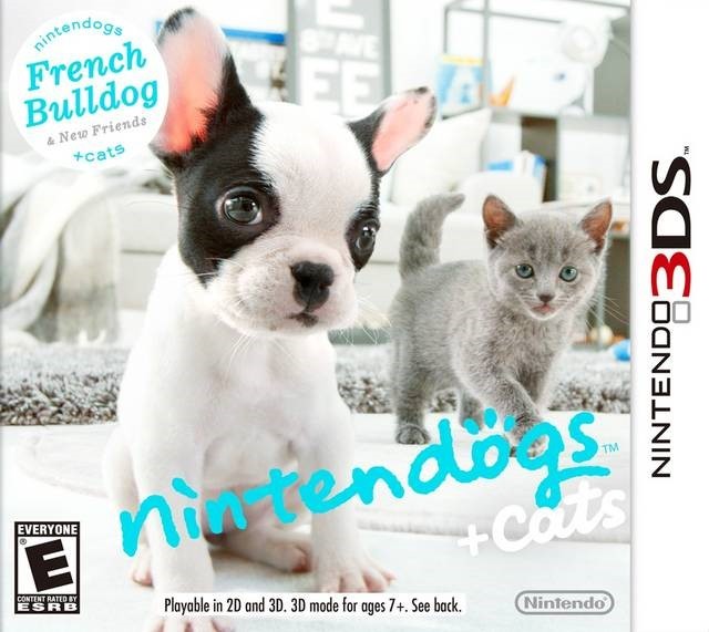 Nintendogs + Cats: French Bulldog & New Friends – Nintendo 3DS Game Only