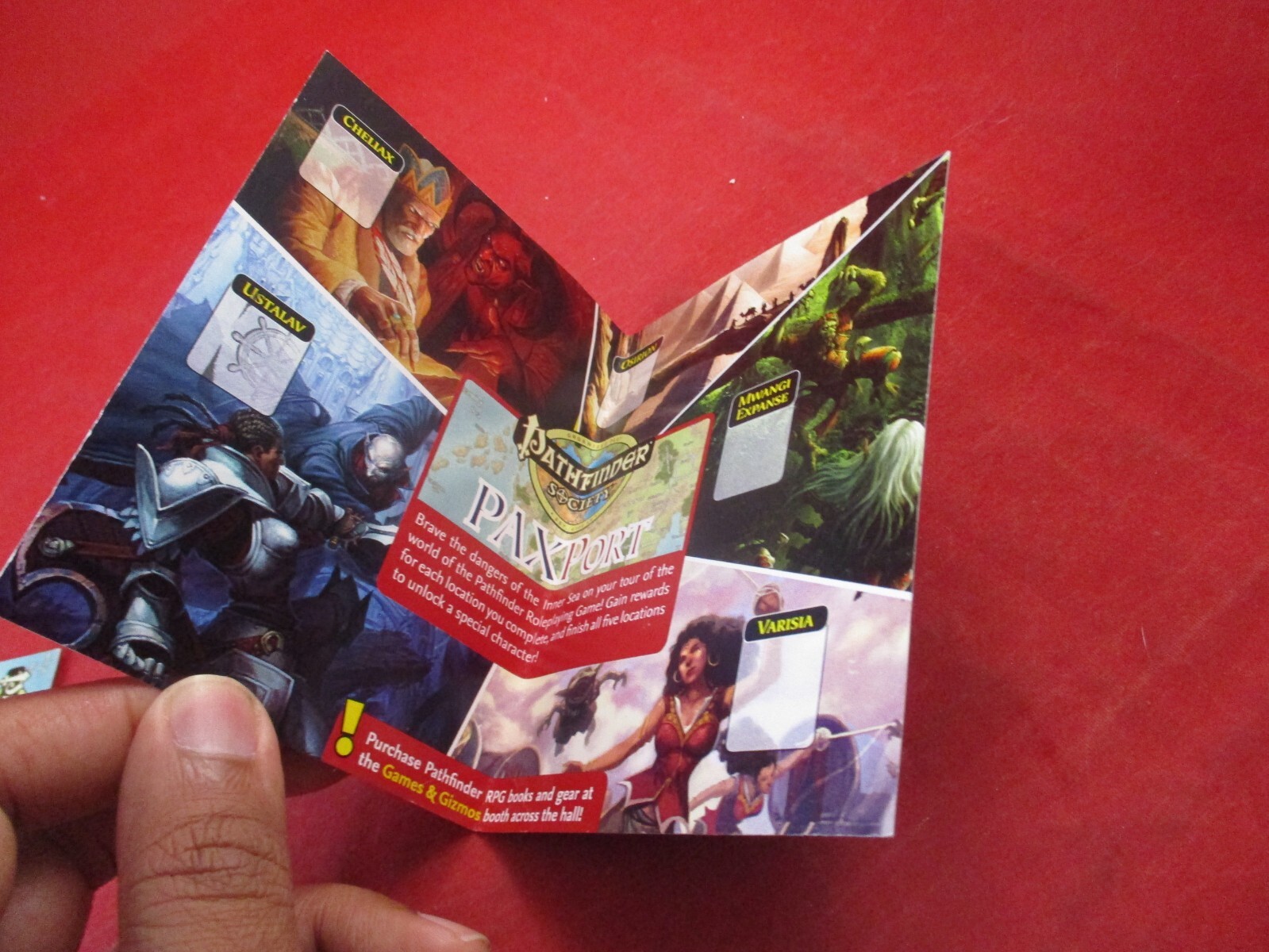 Pathfinder Society PAXPort PaX Promotional Handout Flyer Ad