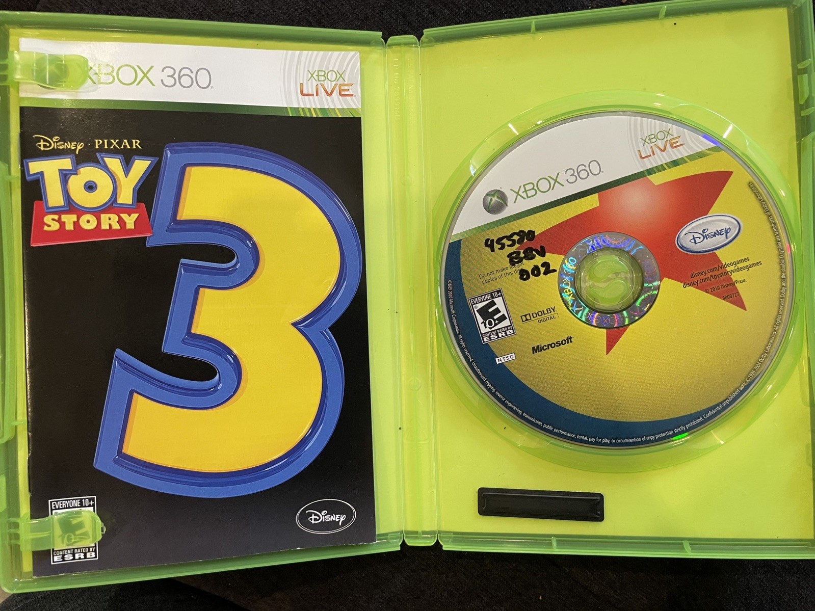 Toy Story 3: The Video Game – (Xbox 360, 2010) CIBw/ Manual