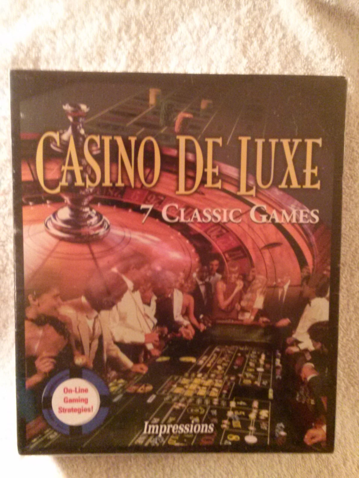 Casino De Luxe 7 Classic Games Software PC New in Box 1995, E10+ (Everyone 10+)
