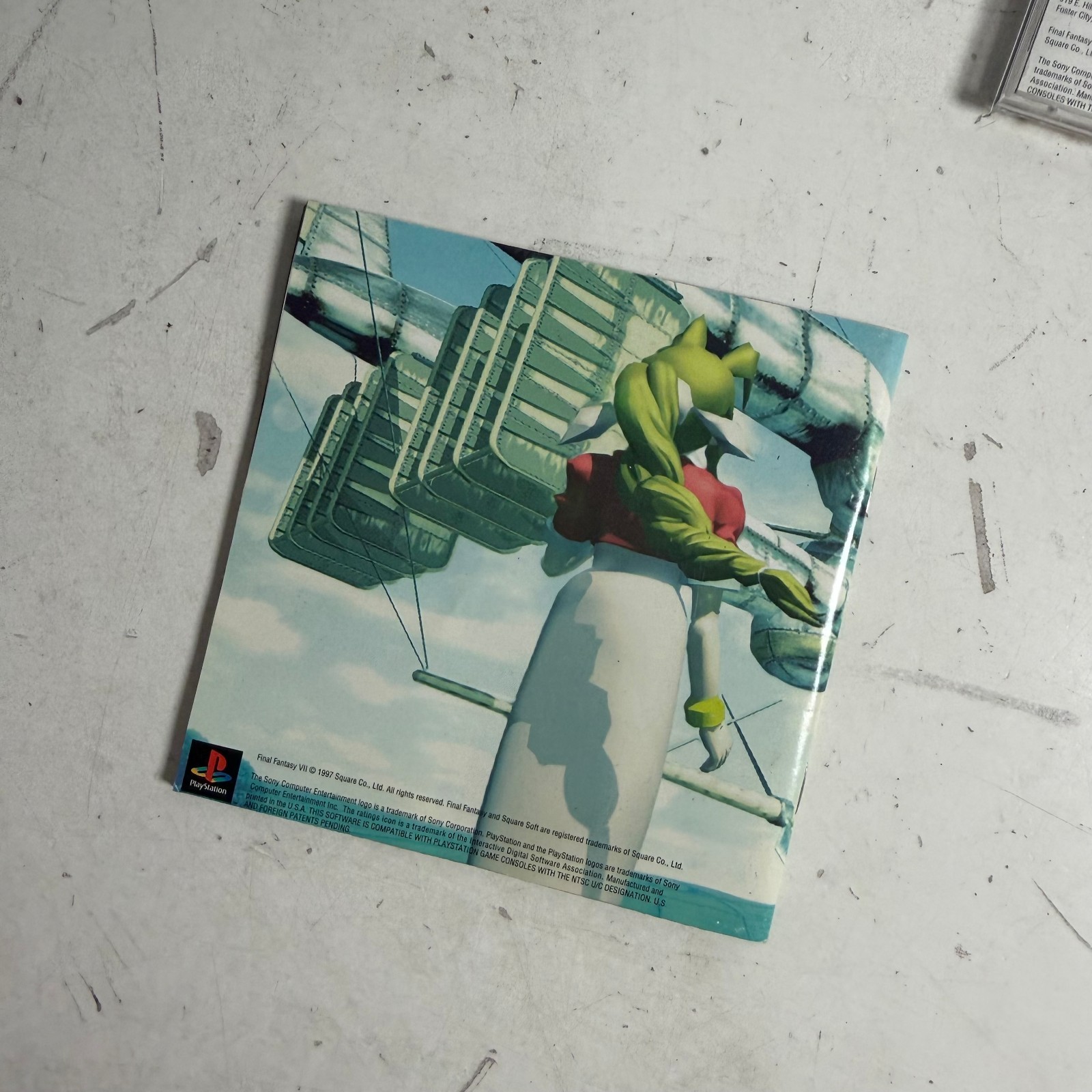 Final Fantasy VII (Sony PlayStation 1, 1997) Black Label Role-Playing Video Game
