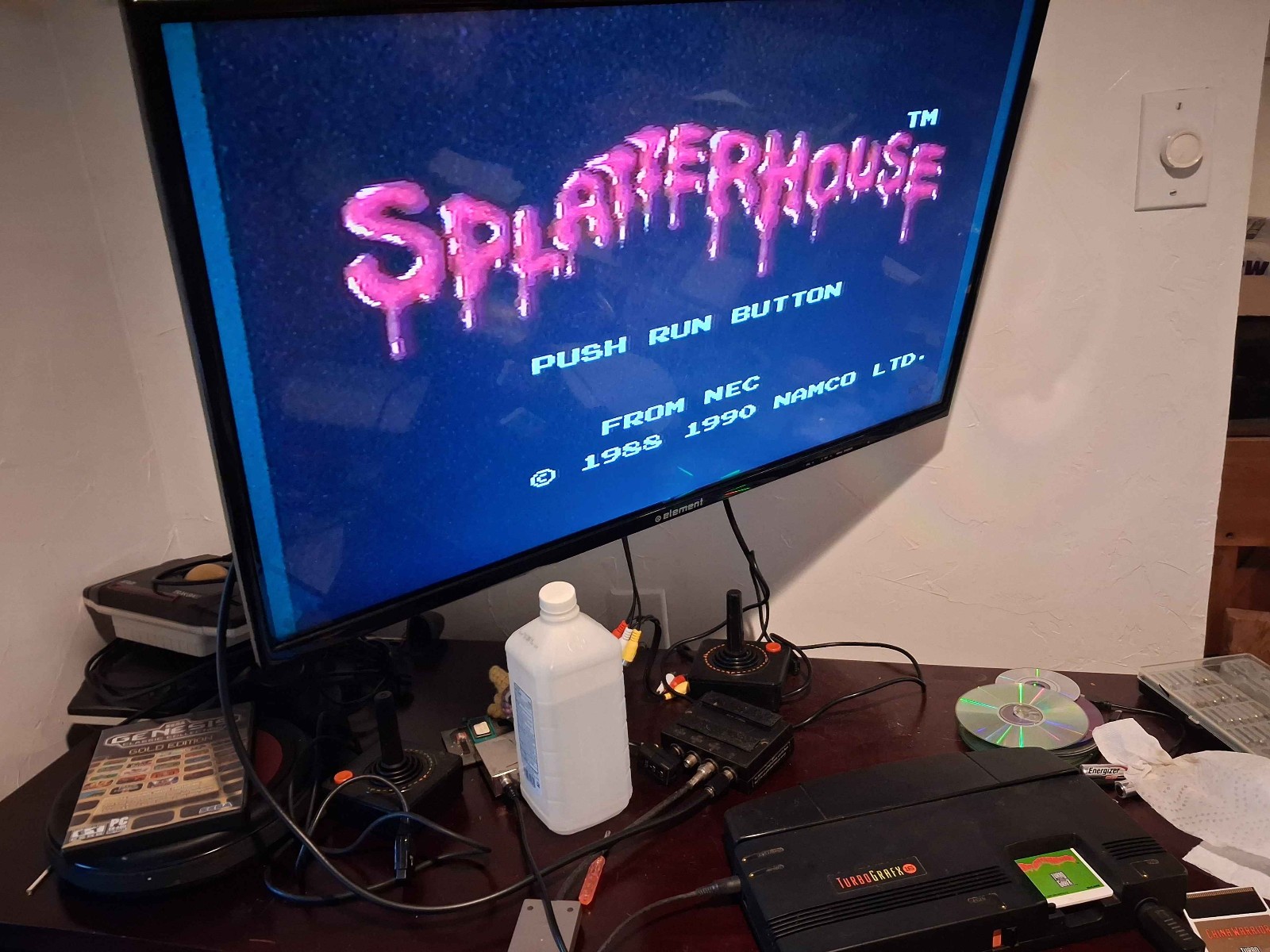 Splatterhouse (TurboGrafx-16) Jewel Case and Manual Tested WORKING