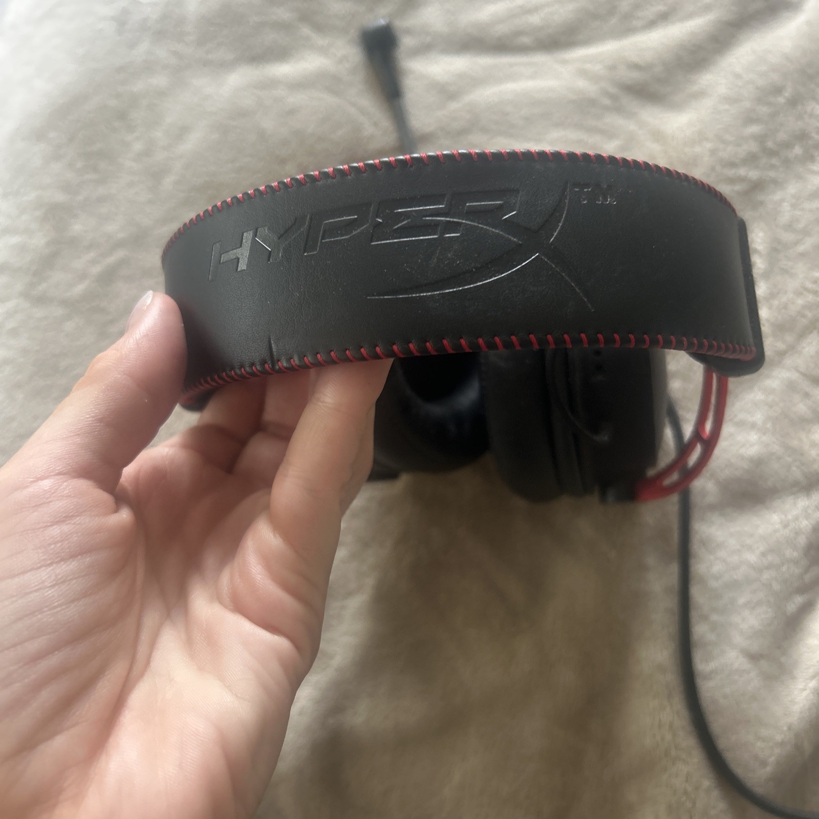 HyperX Cloud Alpha Gaming Headset Red- Preowned Audio Cable