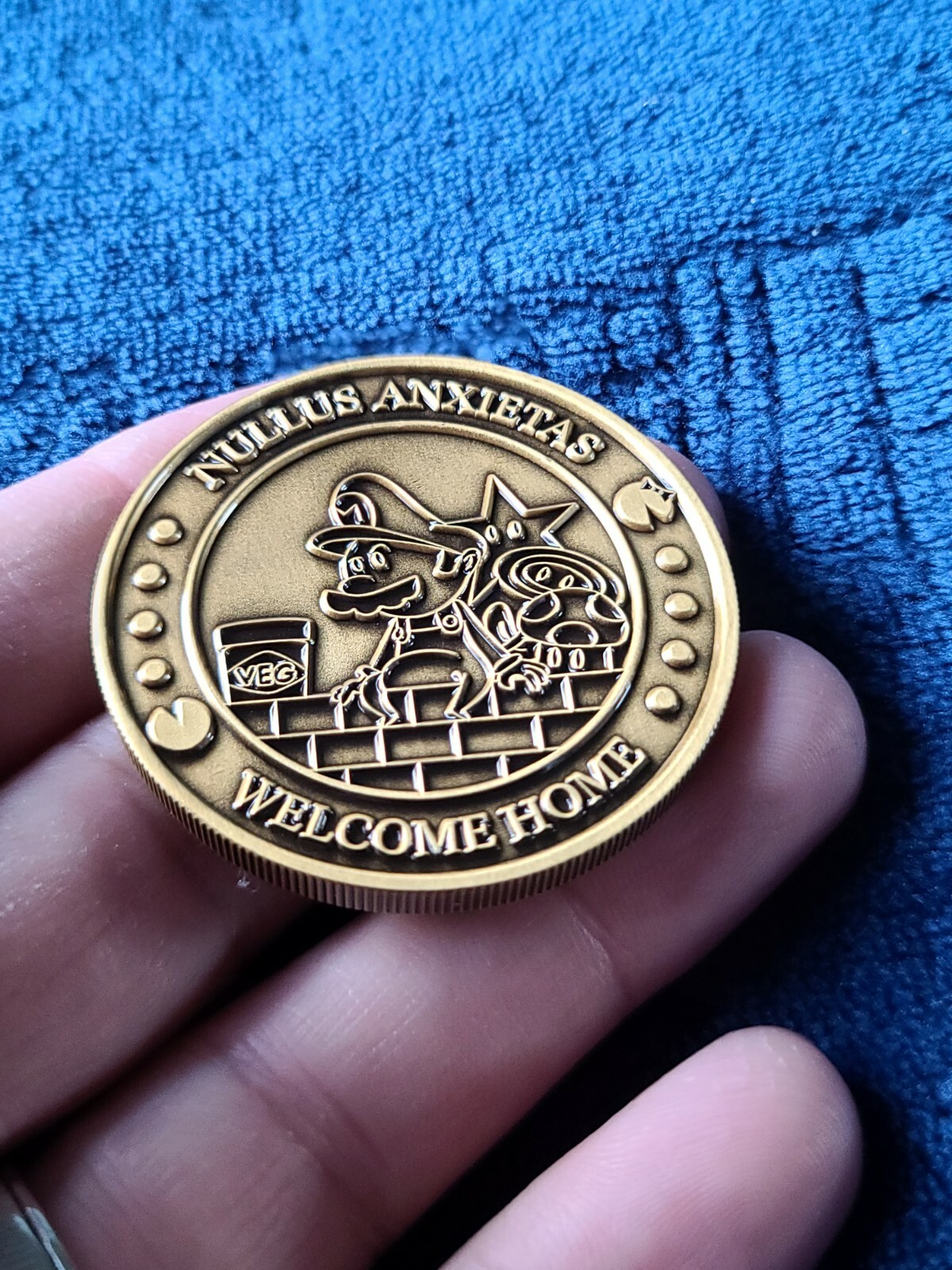 MARIO PAX Challenge Coin AUS2018 medals LOT 2 Rare Promo Nintendo Sega Namco ye