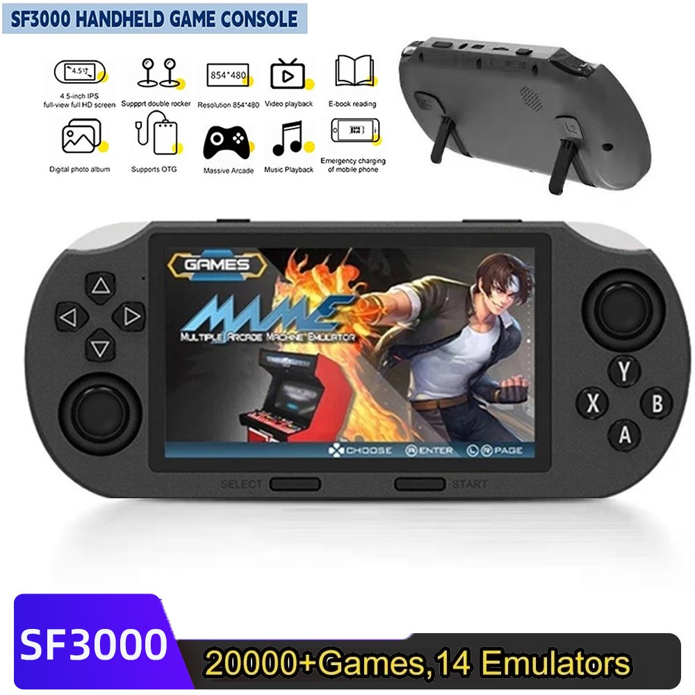4.5″ Portable Retro Handheld Console Built-in 20000+ Classic Games IPS Screen US