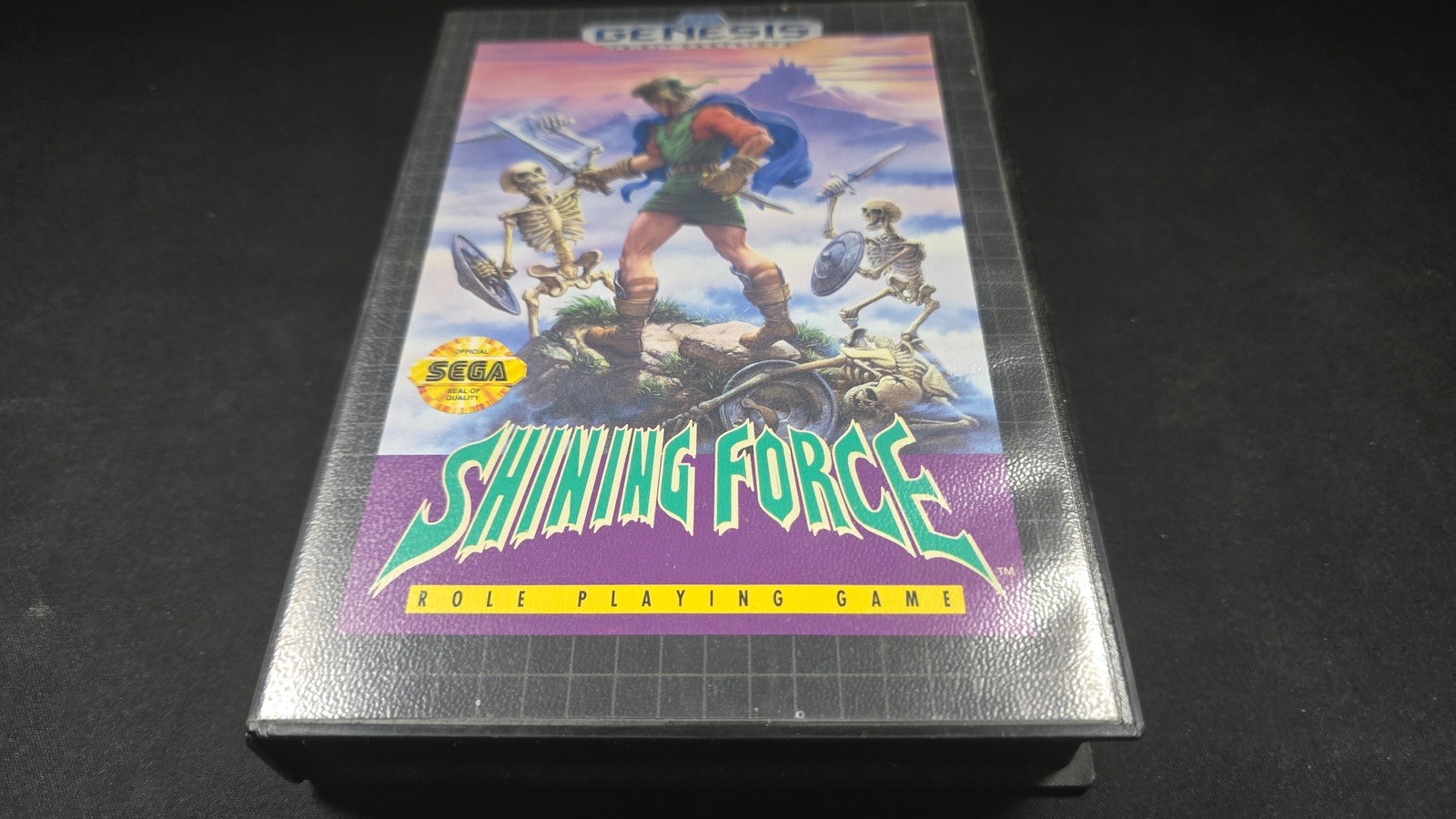 Shining Force 1 RPG Sega Genesis EXMT cond COMPLETE n box authentic+protector!
