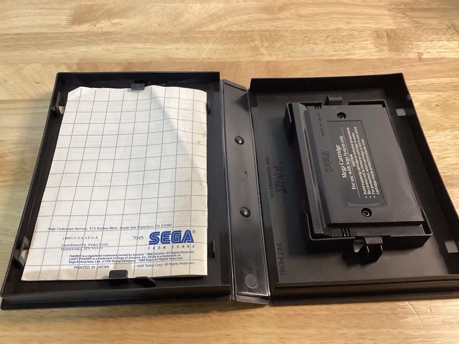 Rambo III Sega Master CIB Complete TESTED