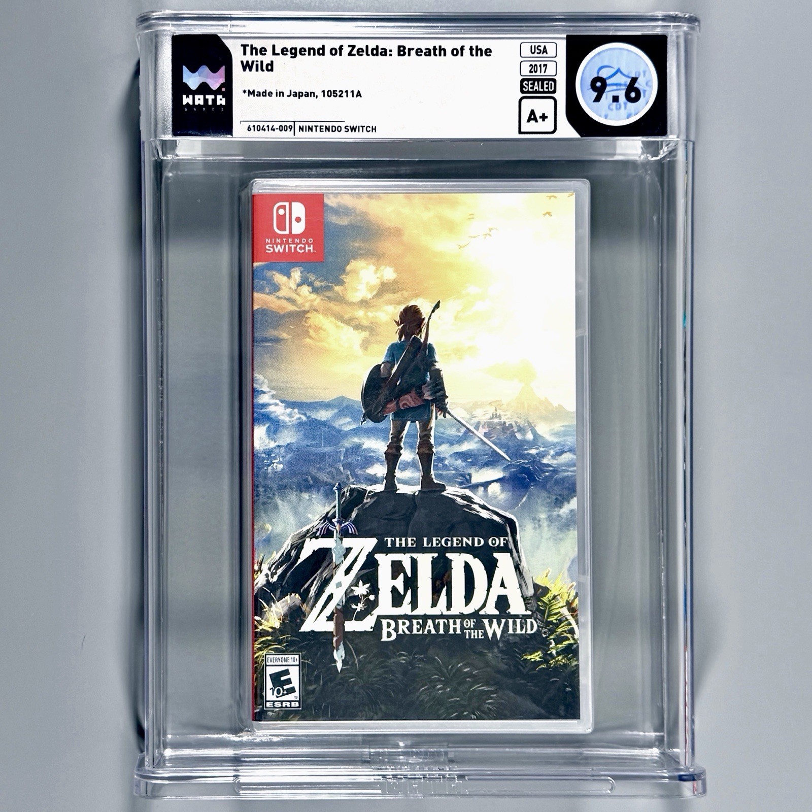 Legend of Zelda: Breath of the Wild Switch WATA 9.6 SEALED 1st Print 00000