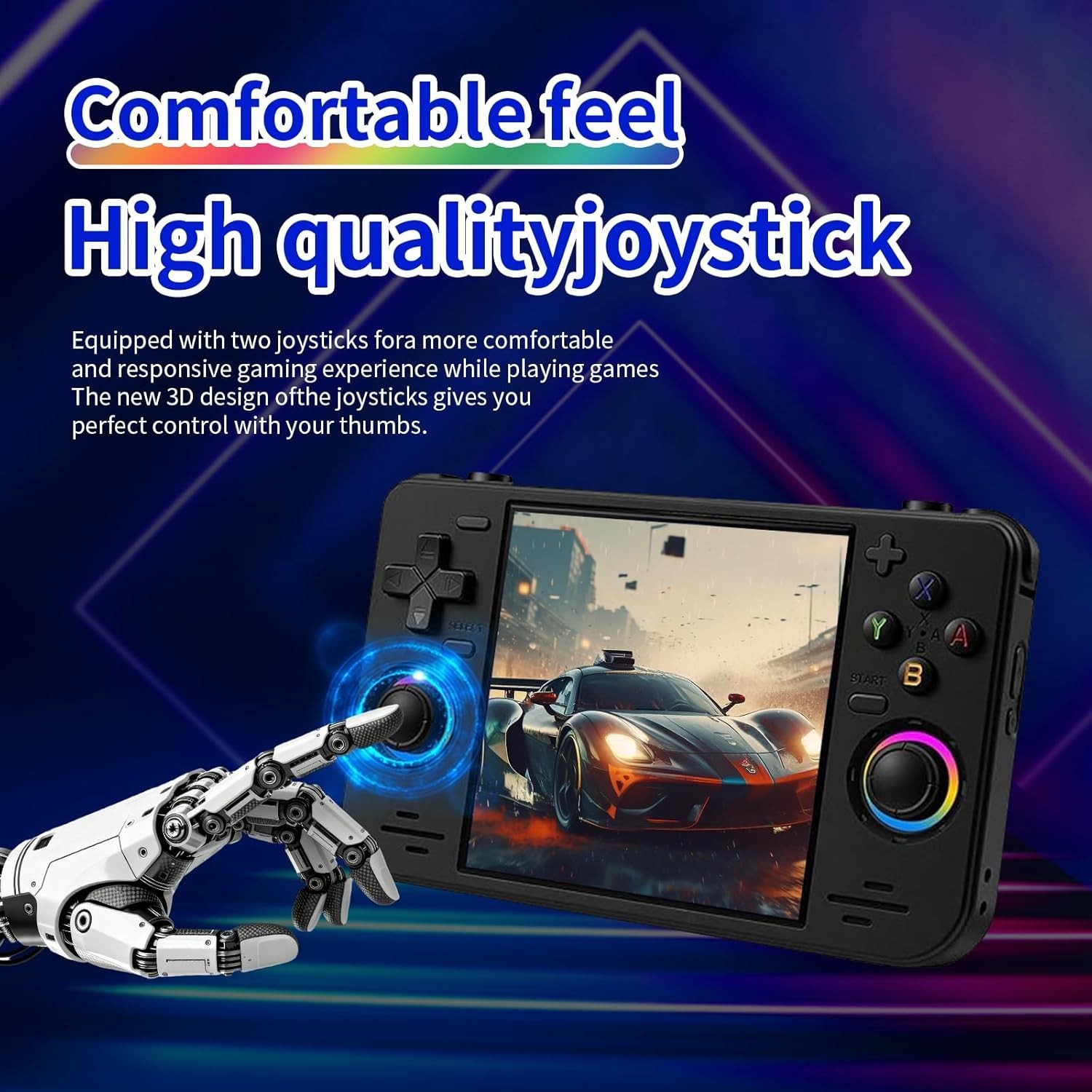 RF40H Black Retro Game Console, Dual Player, 18K+ Classic Games in Your Pocket