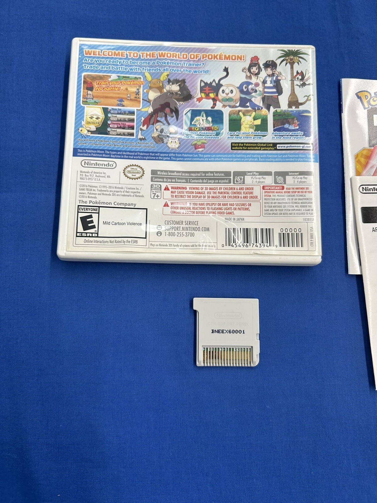Pokémon Moon (Nintendo 3DS, 2016) Used Game