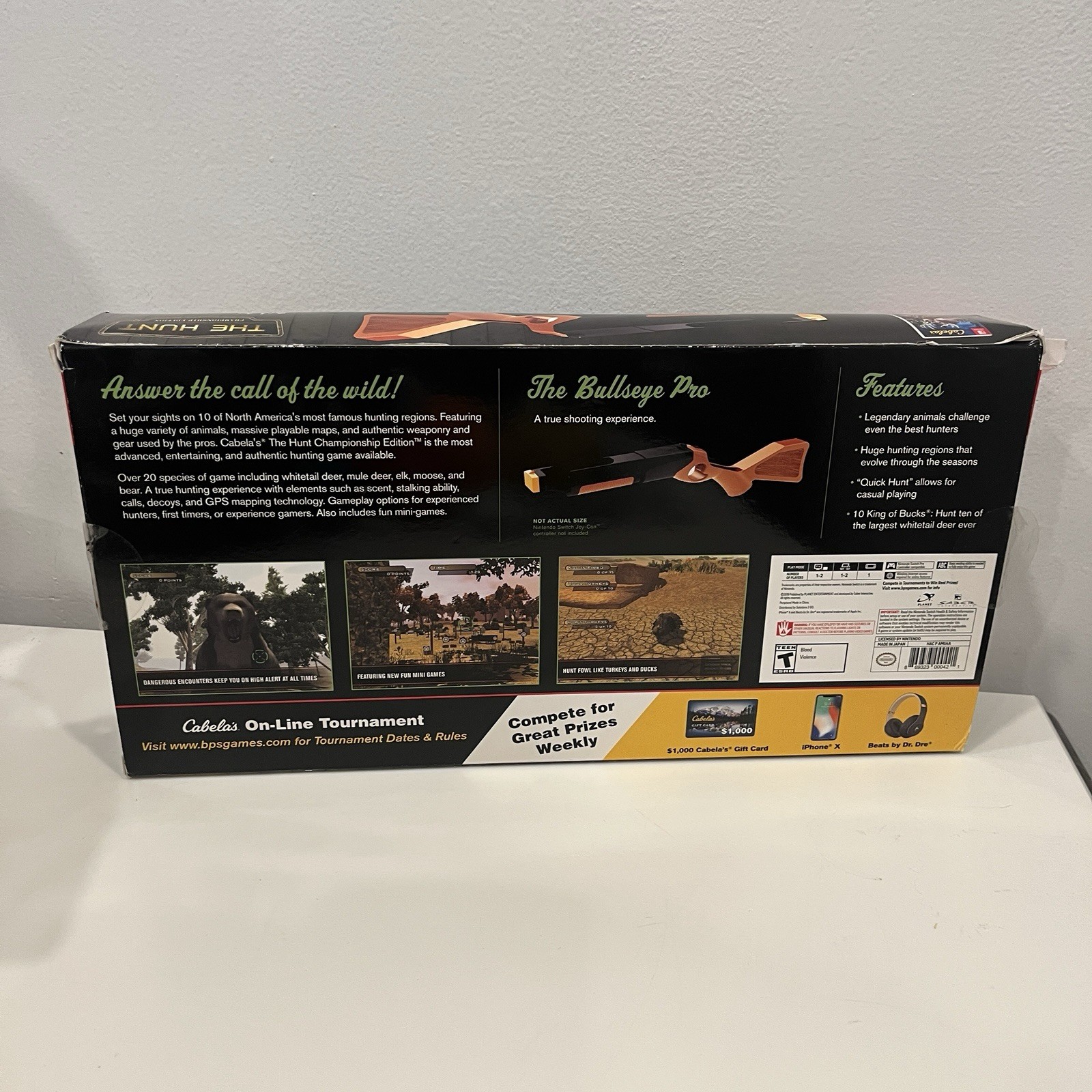 Cabela’s: The Hunt Championship Edition Video Game & Gun Nintendo Switch