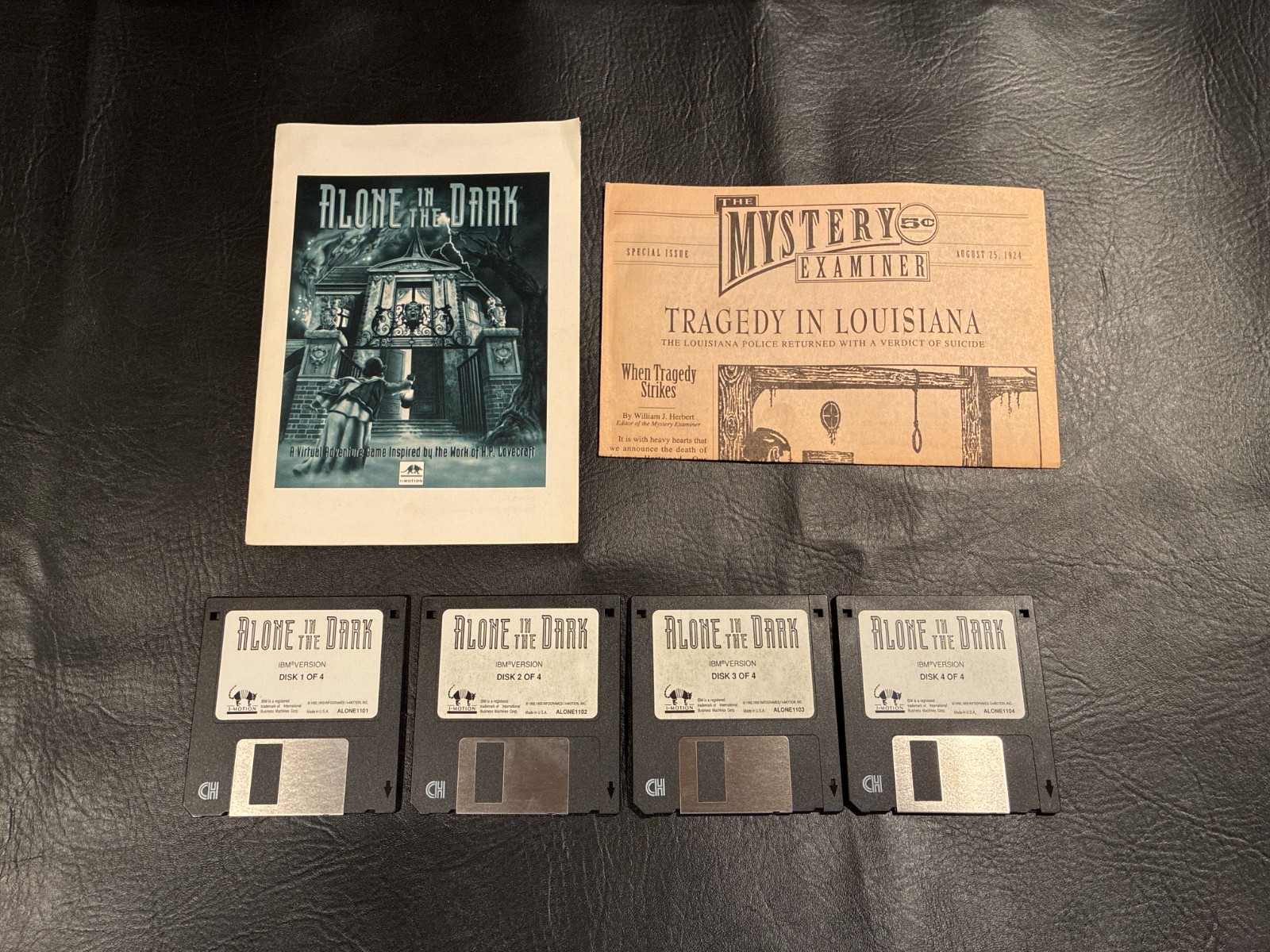 Alone in the Dark – 3.5″ Floppy Disks + Manual – PC