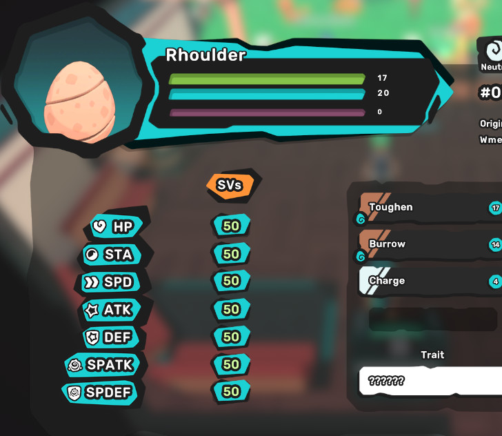 Temtem – Perfect 7/7SVs Eggs – All Egg Move – Buy 3 Get 1 Free – Chance at Luma